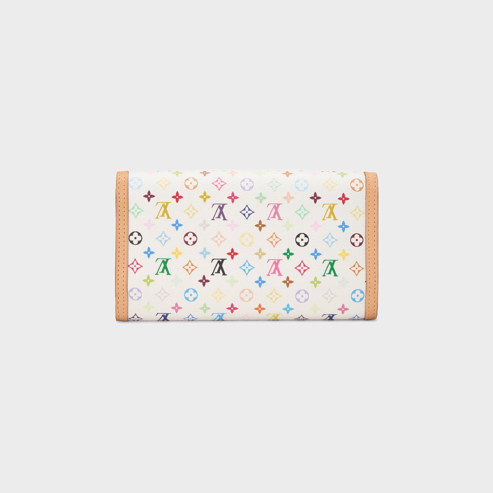 WGACA Louis Vuitton x Takashi Murakami International Wallet - Multi / White — Image 4