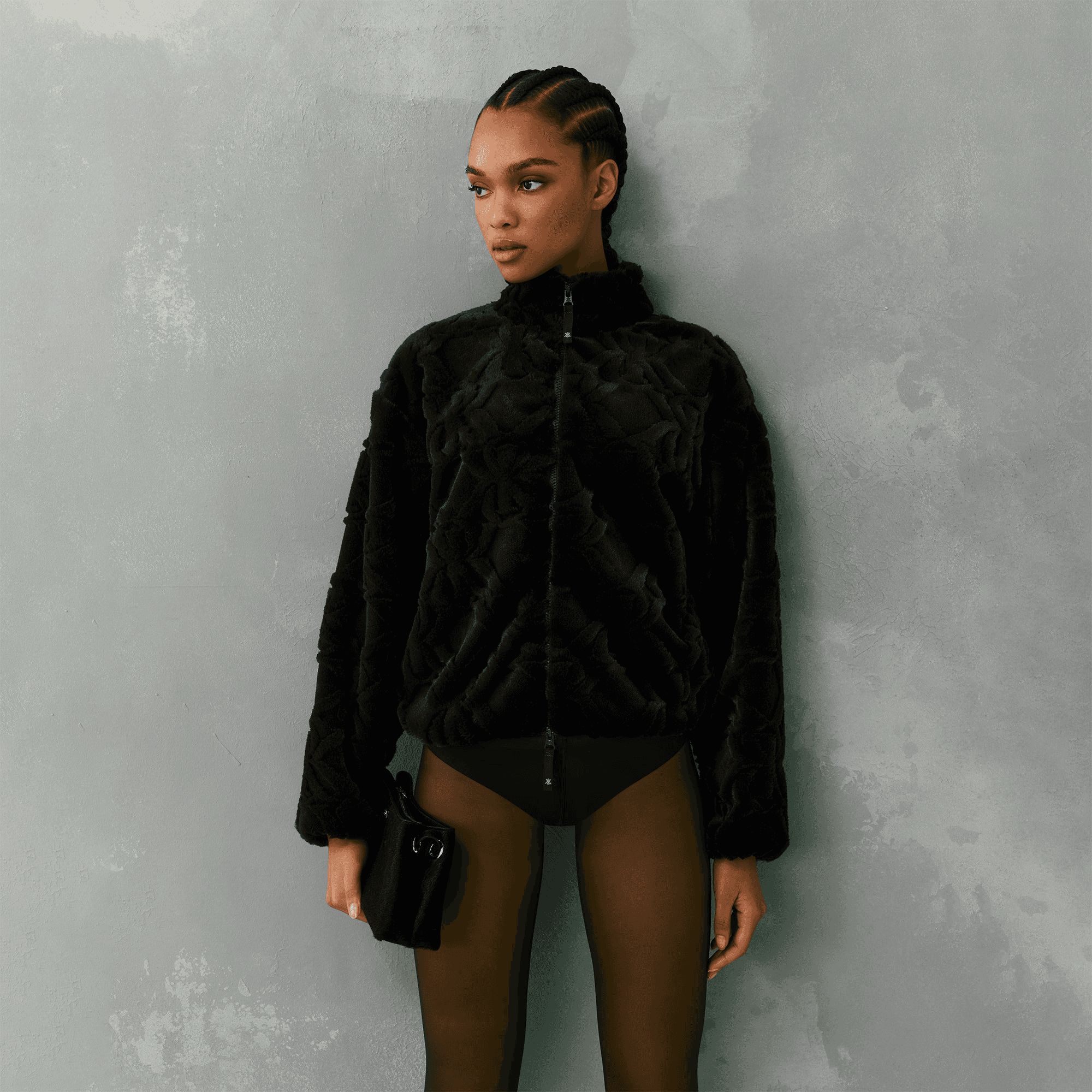 Kith Women Waverly II Crest Fur Jacket - Incognito — Image 5