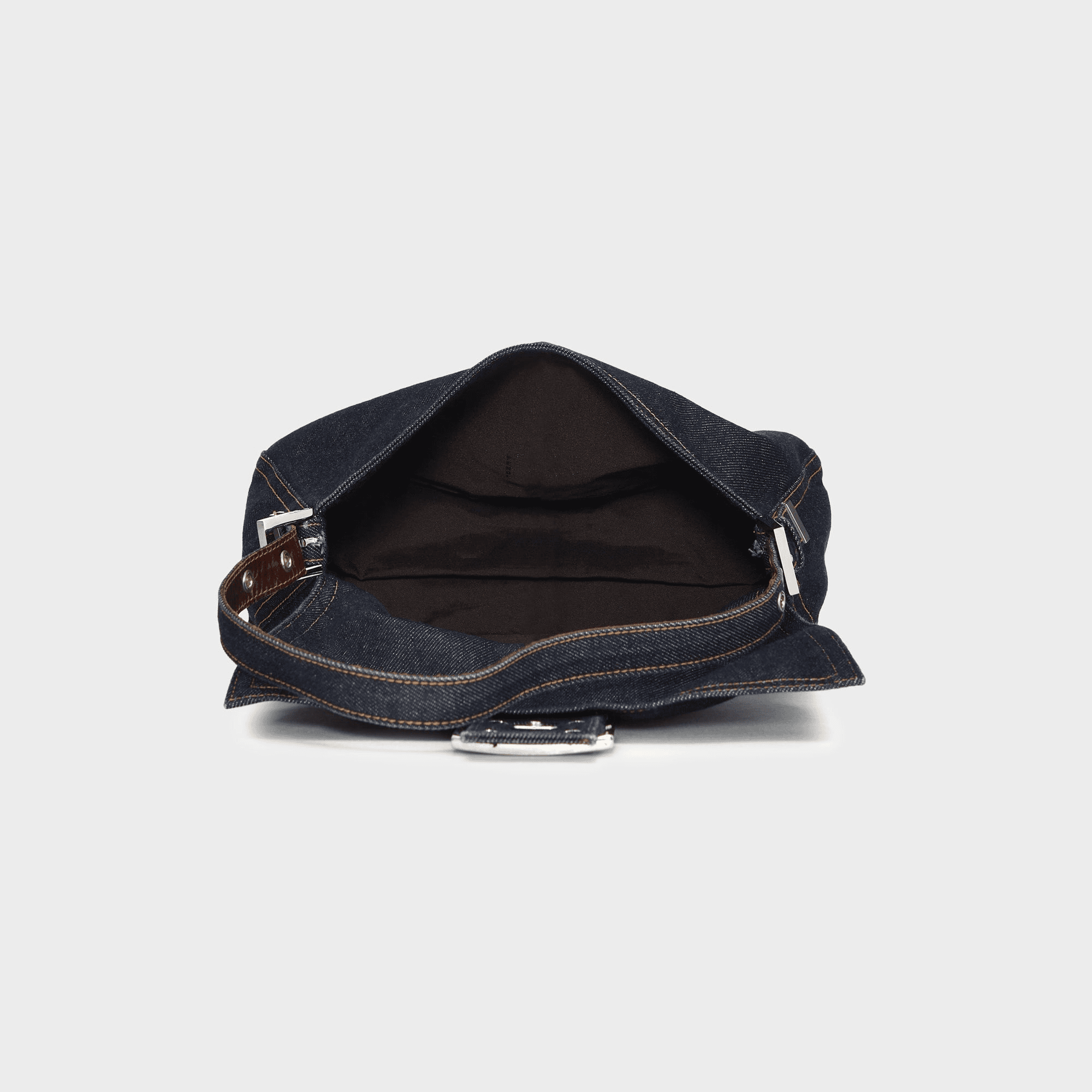 WGACA Fendi Denim Mama Baguette - Blue — Image 4