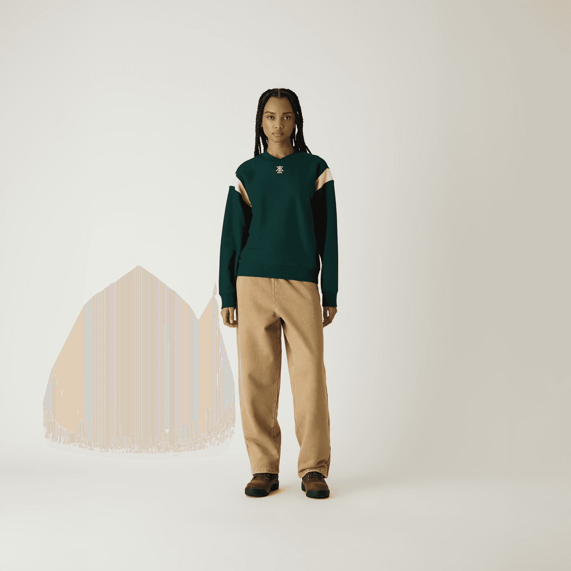 Kith Women Ava Sueded Track Pant - Birch — Image 6