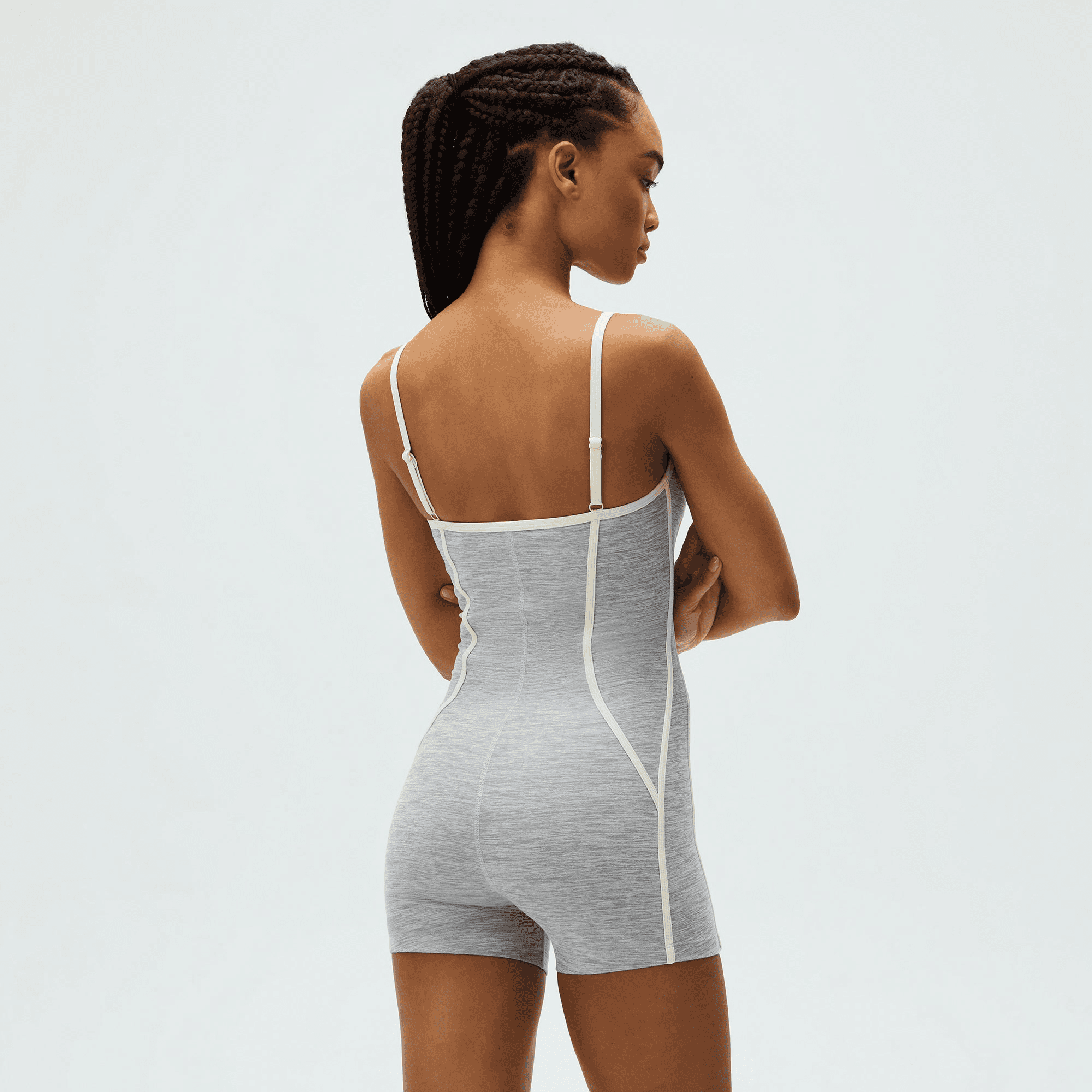 Kith Women Remi Active Romper - Cool Heather Grey — Image 4