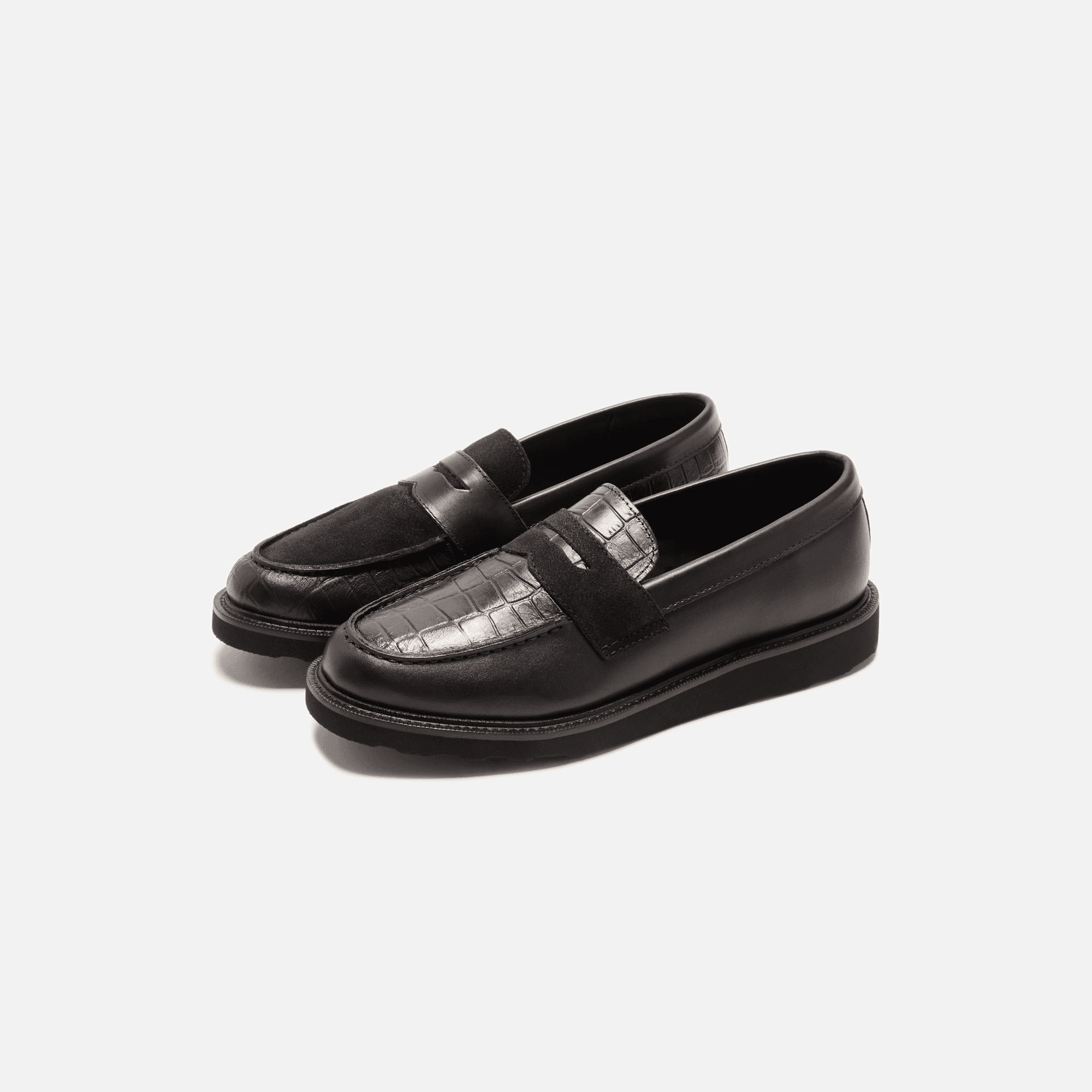 Caminando Loafer - Black / Black Croco — Image 4