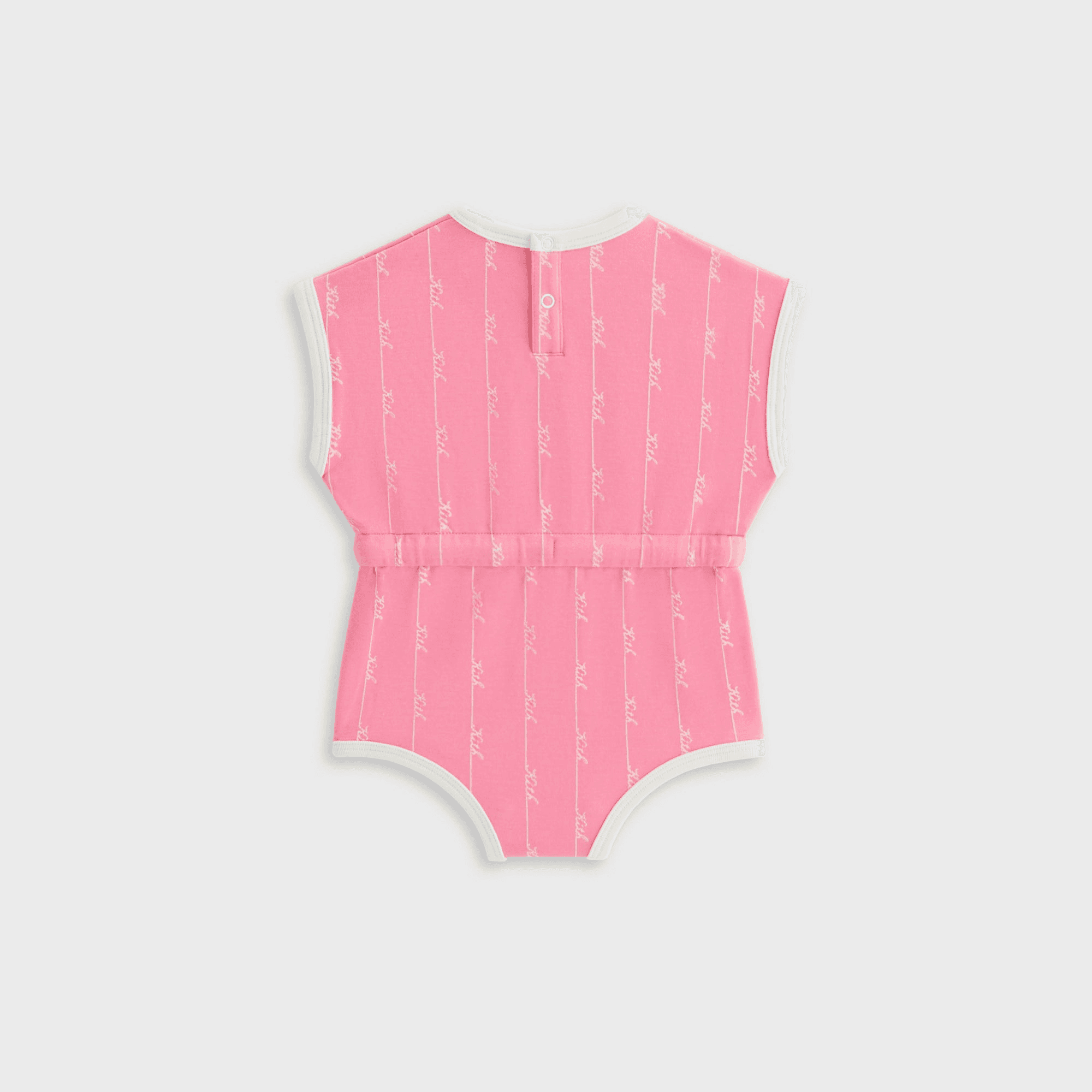 Kith Baby Script Knit Romper - Peony — Image 4