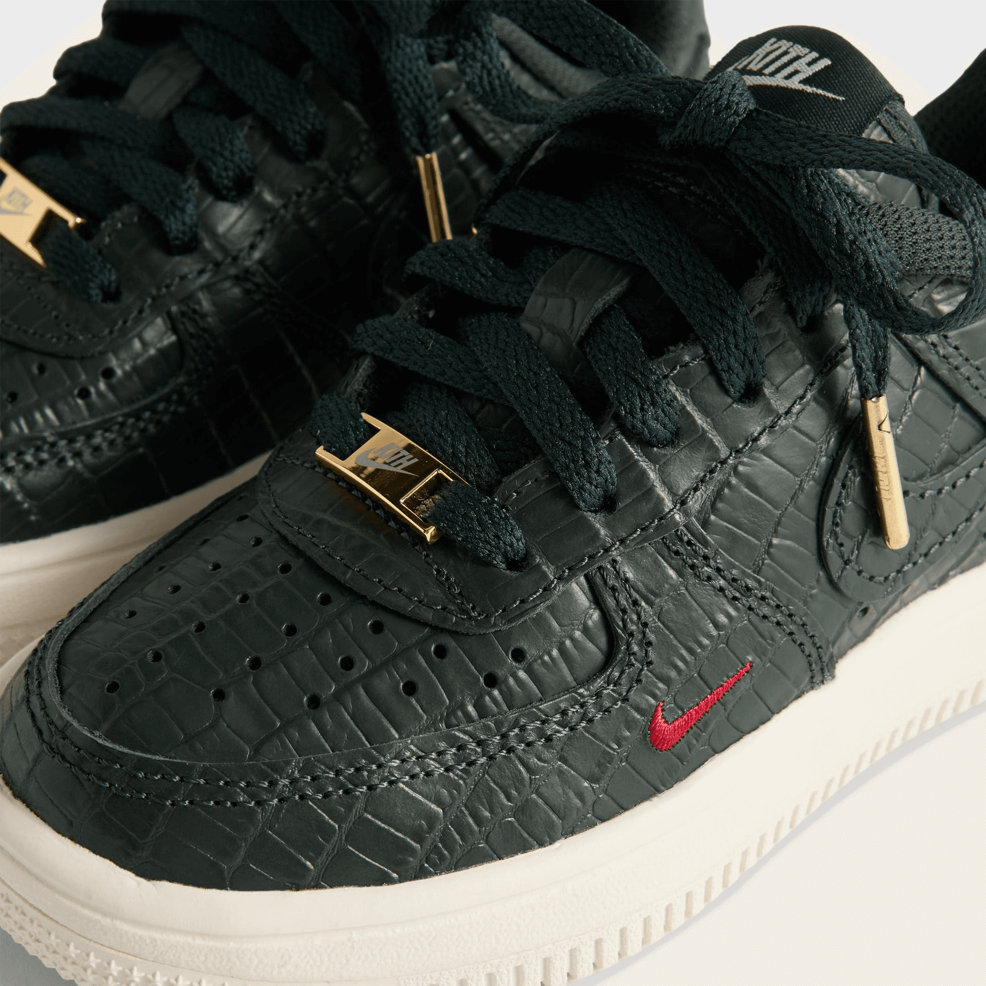 Kith for Nike PS Air Force 1 - Black Spruce / Phantom / Varsity Red — Image 2