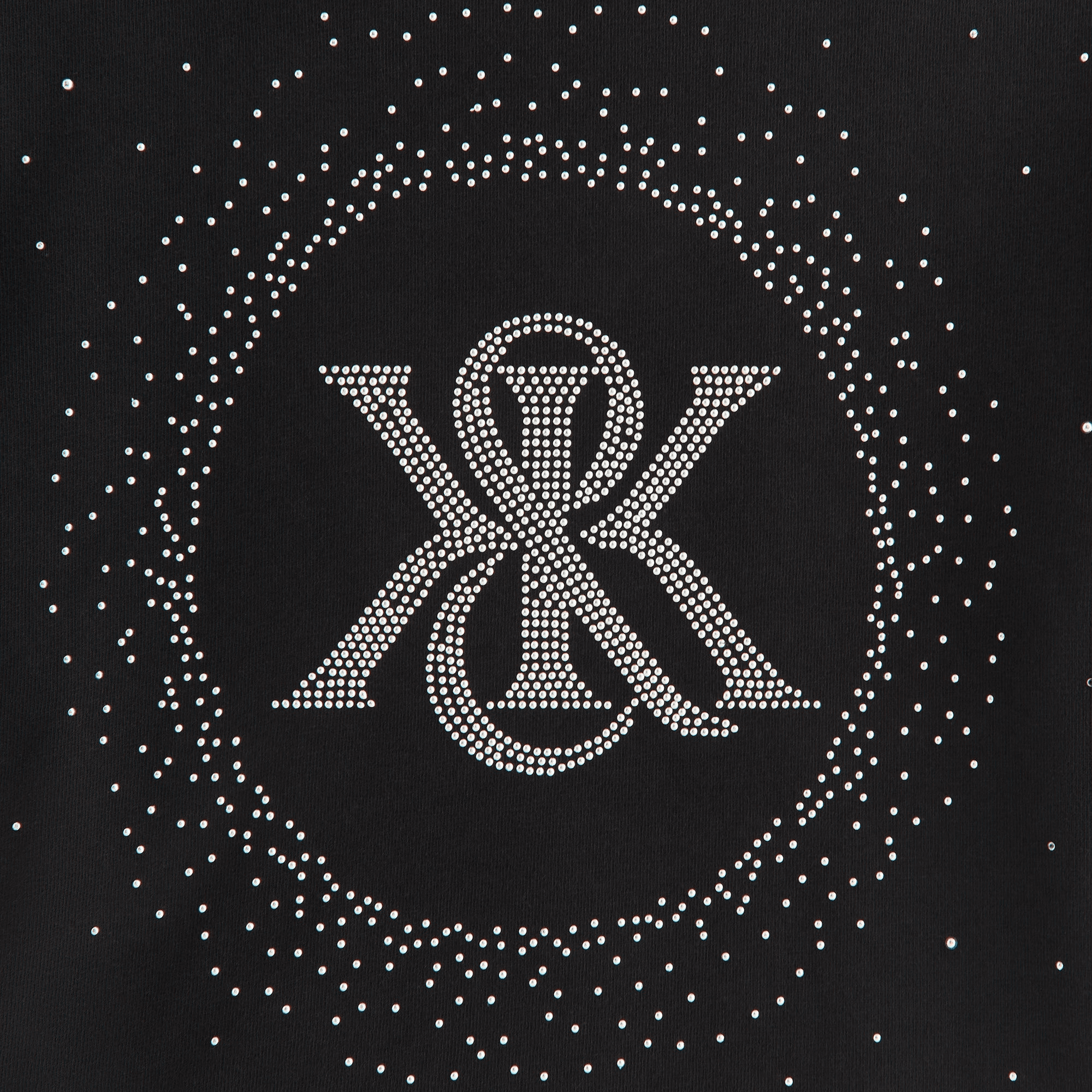 Kith Women Mulberry Vintage Studded Crest Tee - Black — Image 2