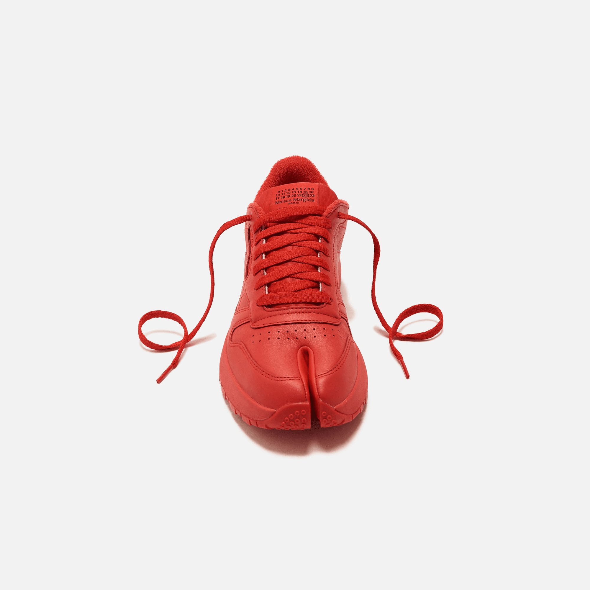 Reebok x Margiela Classic Leather Tabi - Red — Image 4