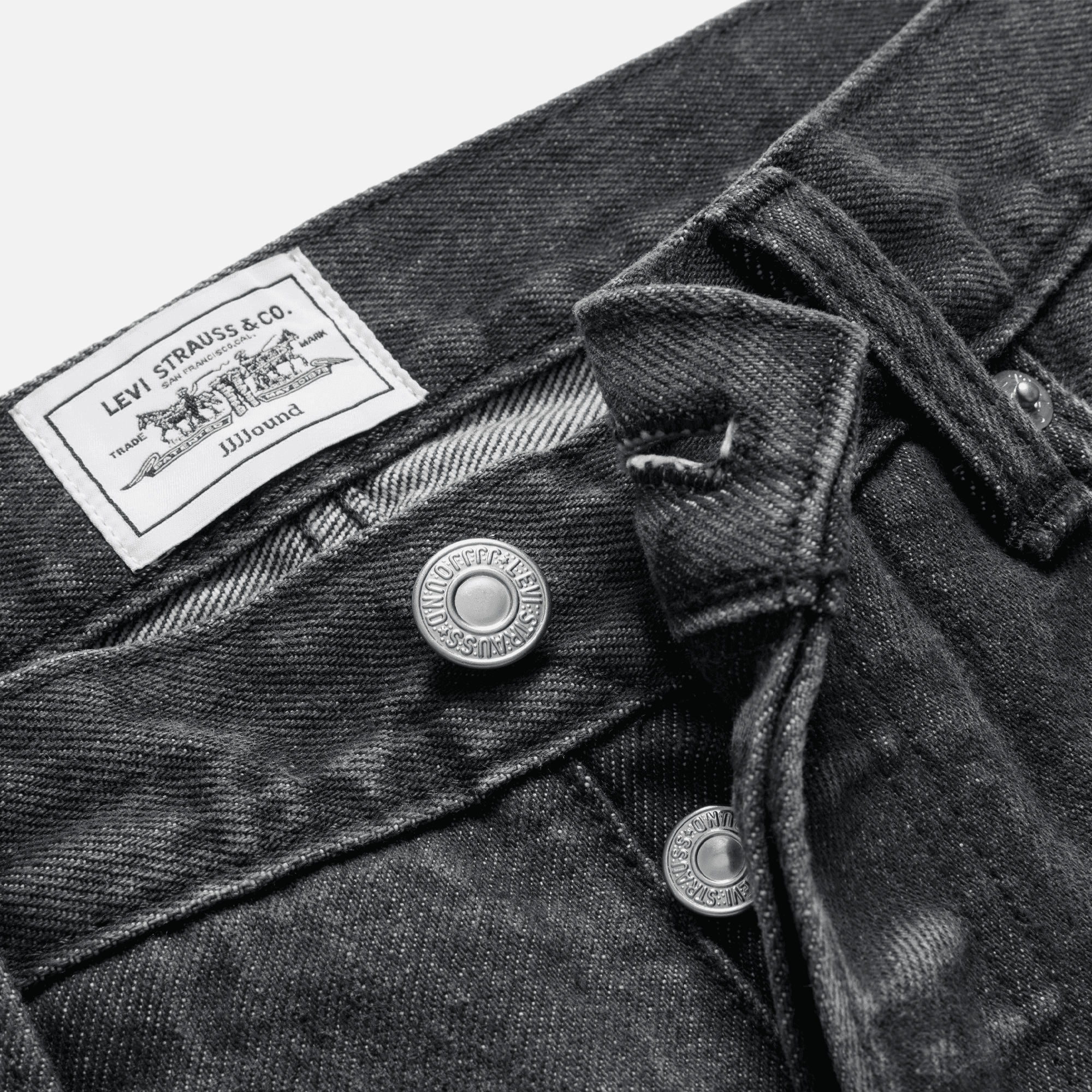 Levi's x JJJJound 501 '93 Jean - Dark Grey Stone — Image 5