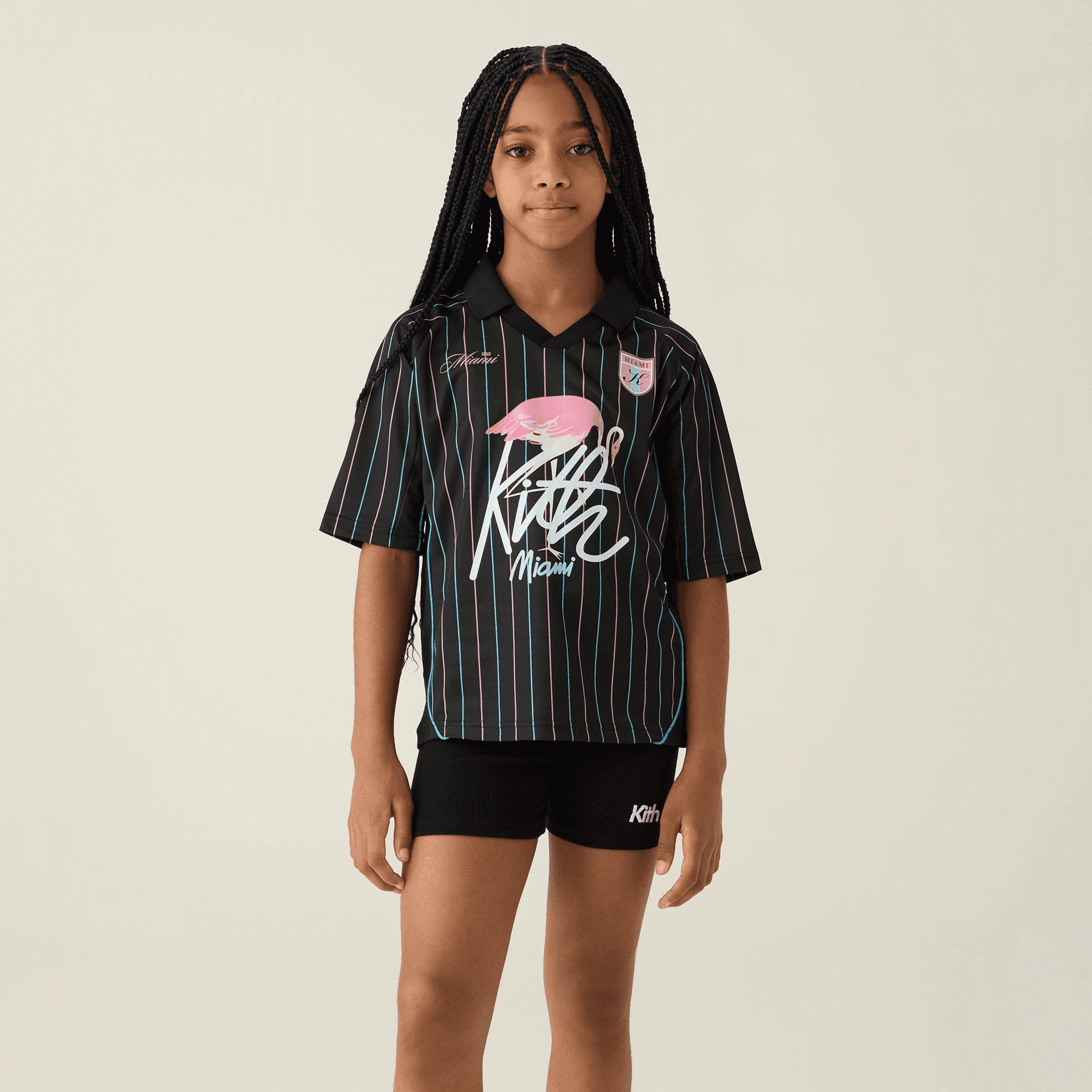 Kith Kids Miami Soccer Top - Black — Image 4