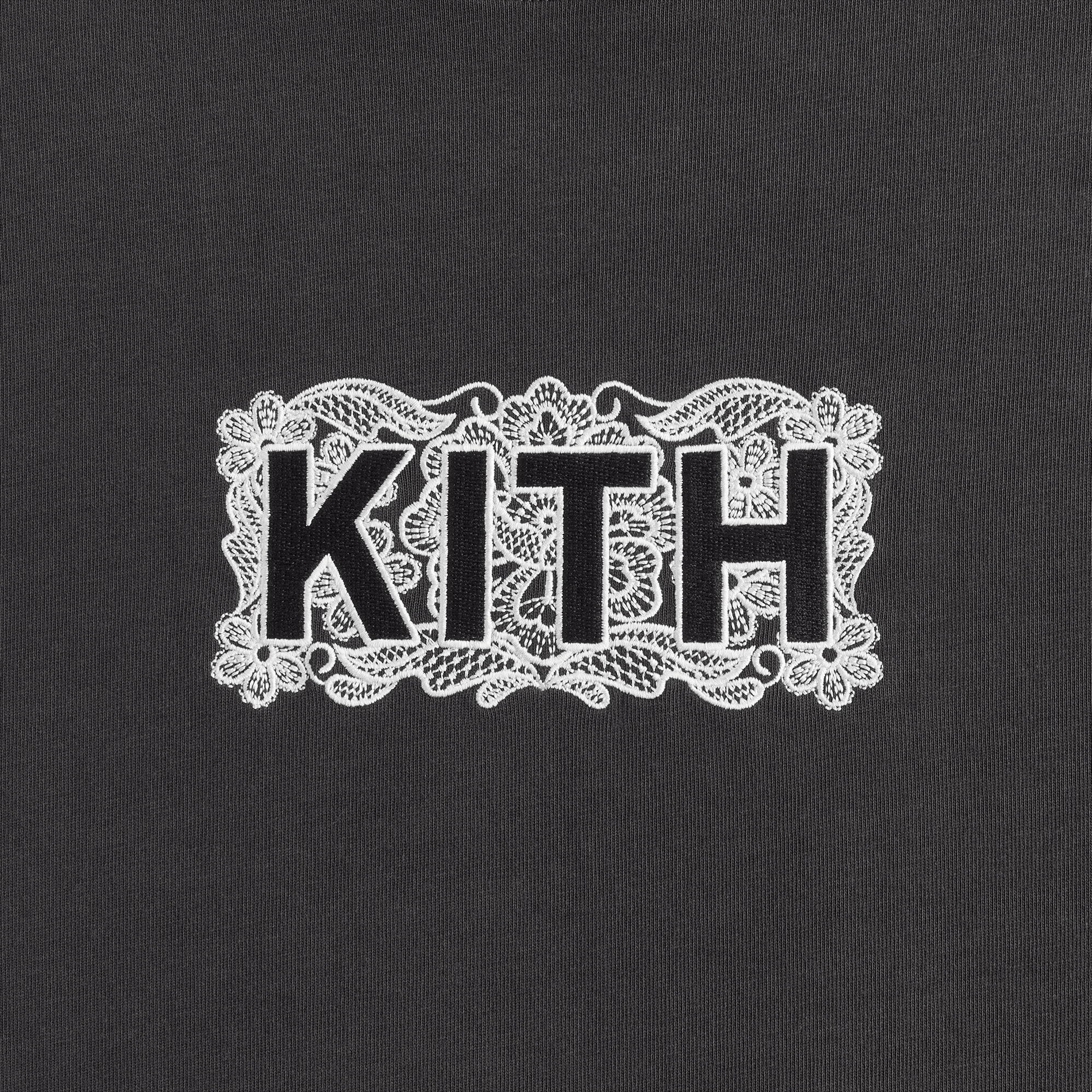 Kith Women Floral Lace Vintage Tee - Black — Image 2