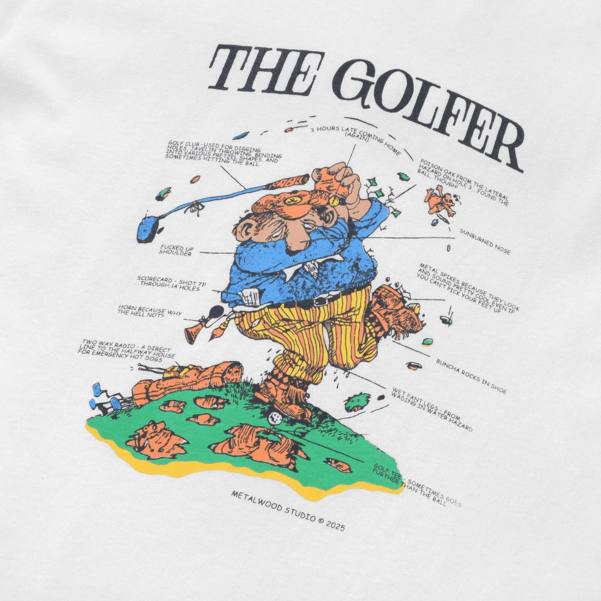 Metalwood Excuses Tee - White — Image 2