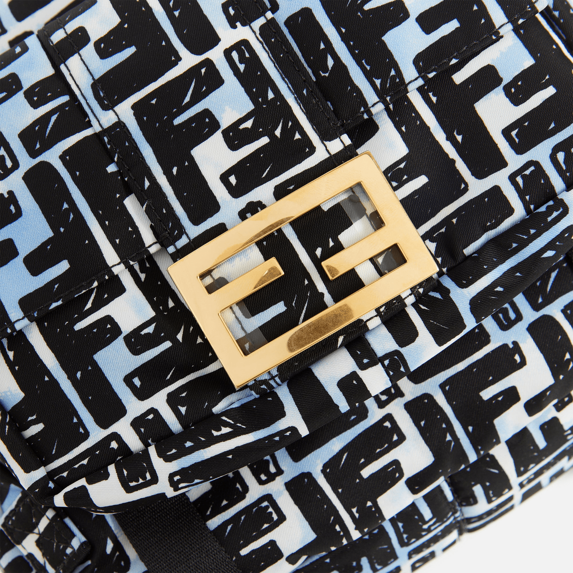 WGACA Fendi Nylon Logo Printed Backpack - Multi — Image 2