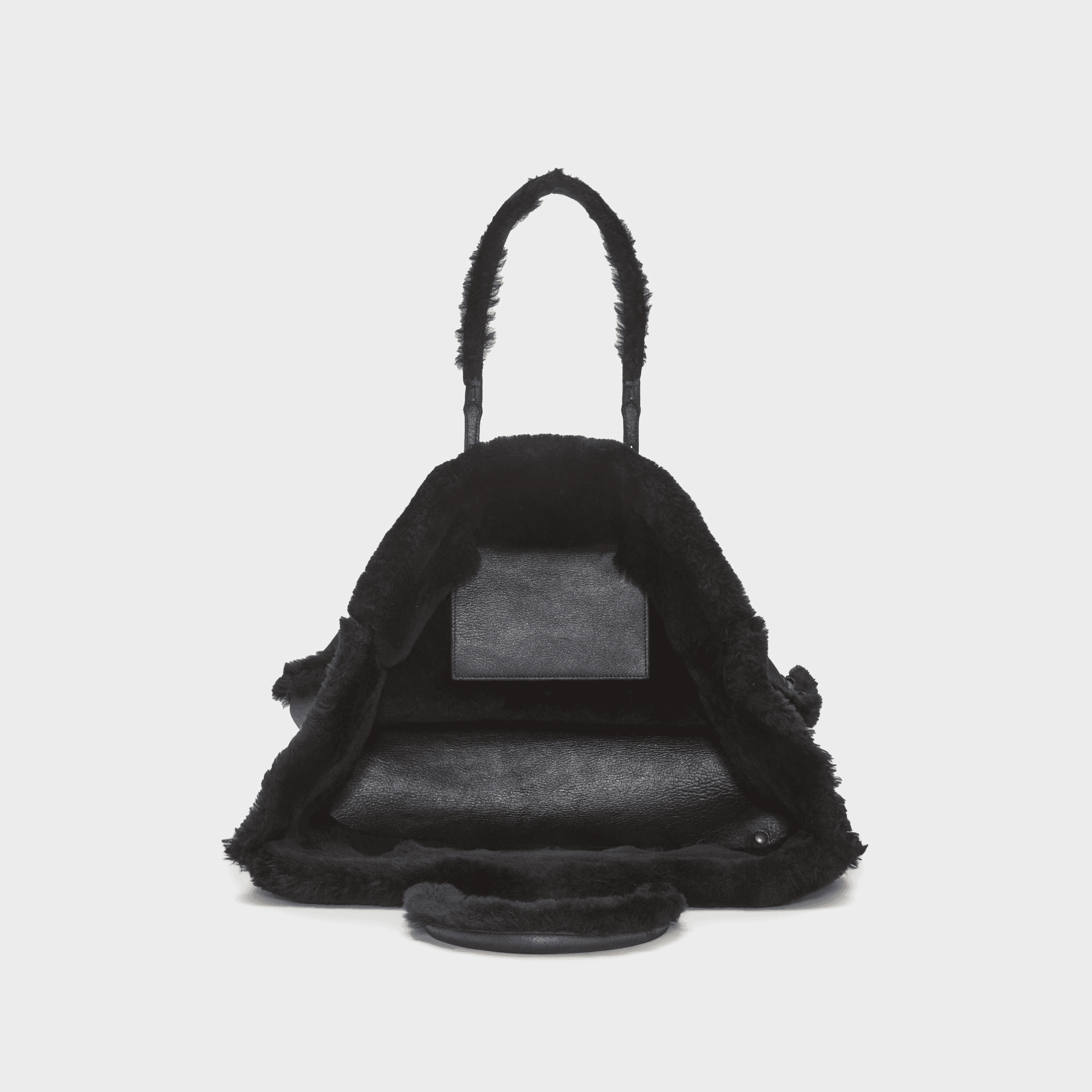 WGACA Balenciaga Shearling Papier A4 Large - Black — Image 3