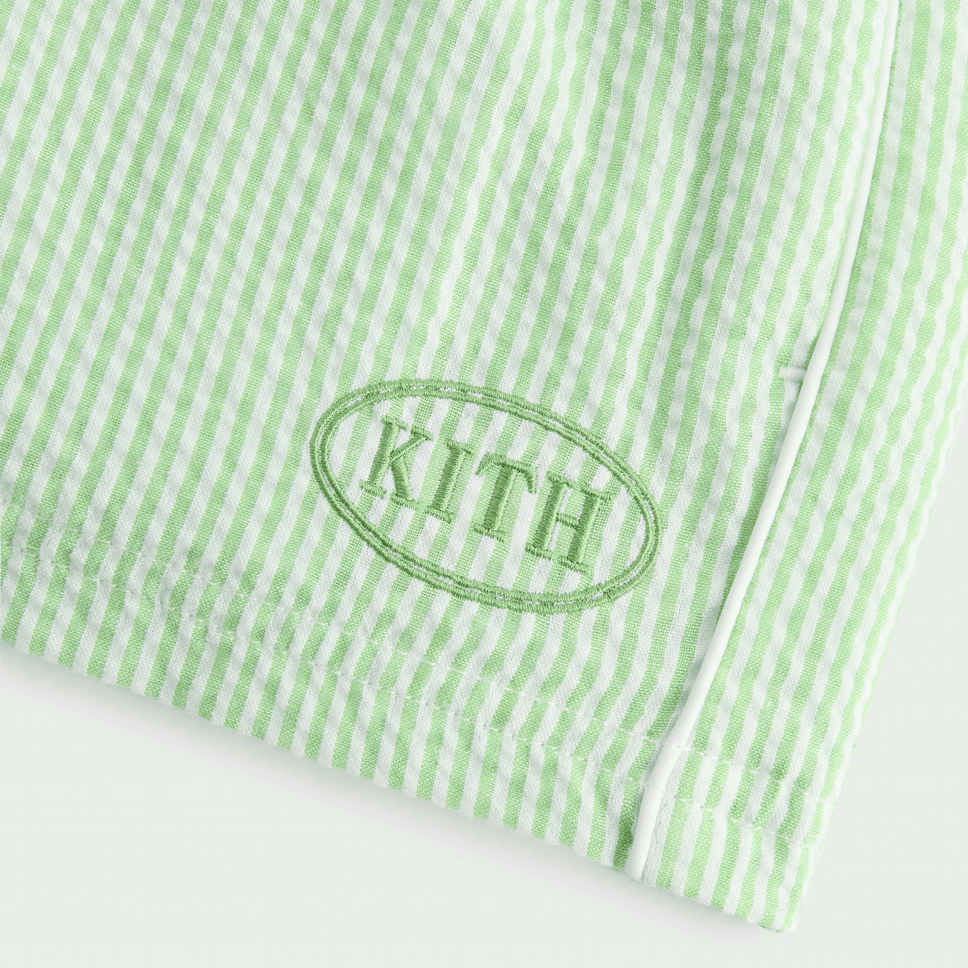 Kith Kids Seersucker Liam Short - Honeydew — Image 2