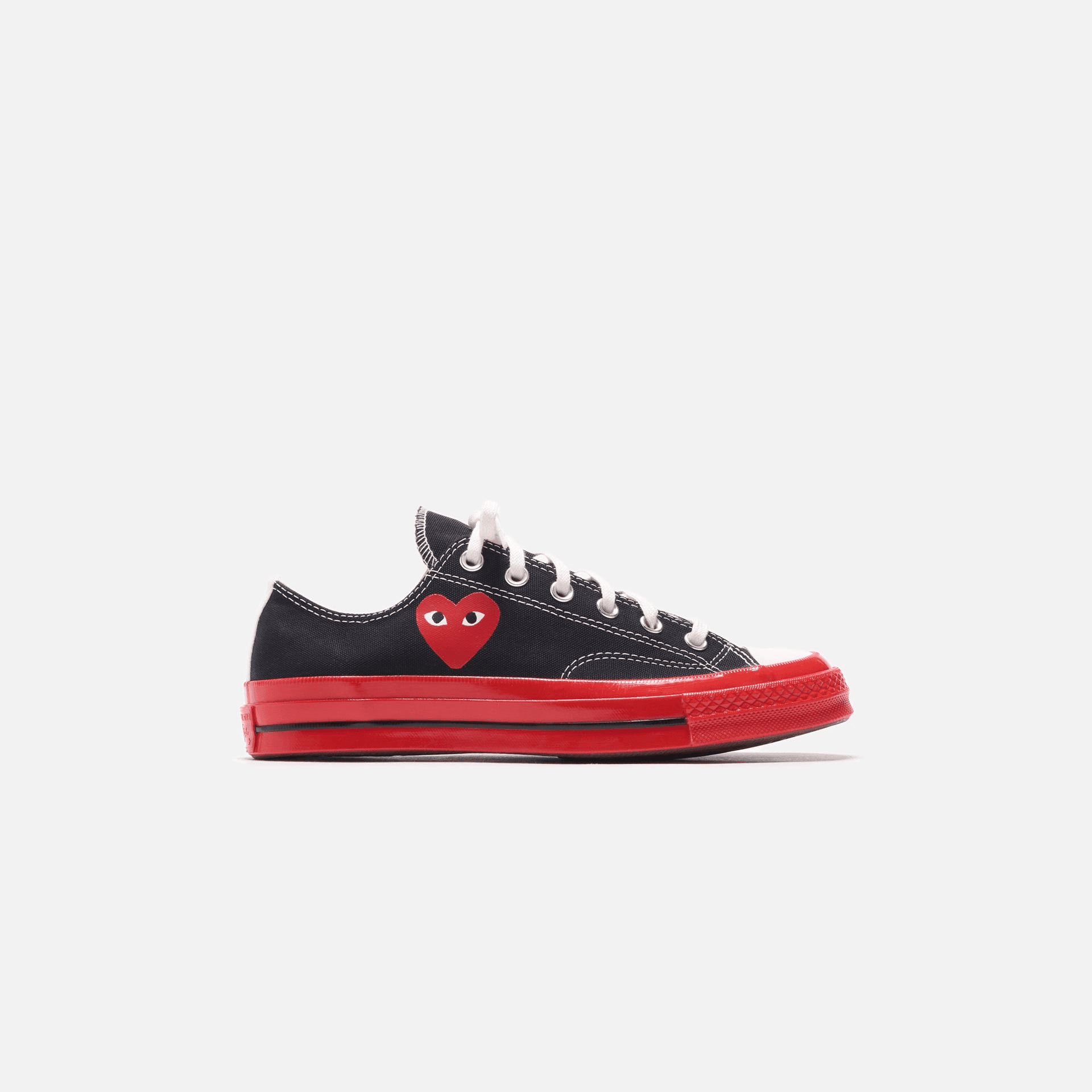 Converse x Comme des Garçons CDG Play Red Sole Low Top - Black — Image 5