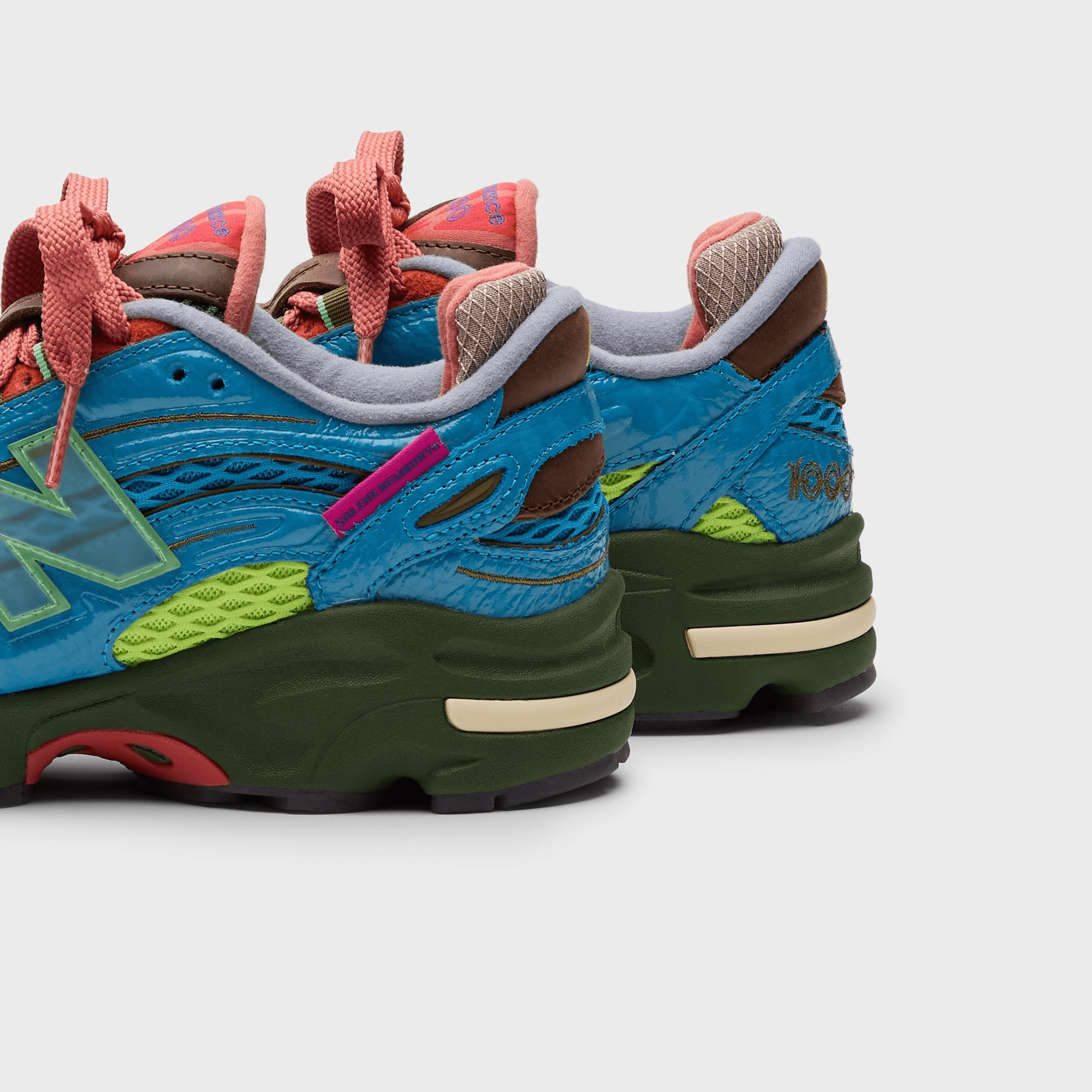 New Balance x Salehe Bembury M1000 - Orange / Blue / Olive Green — Image 2