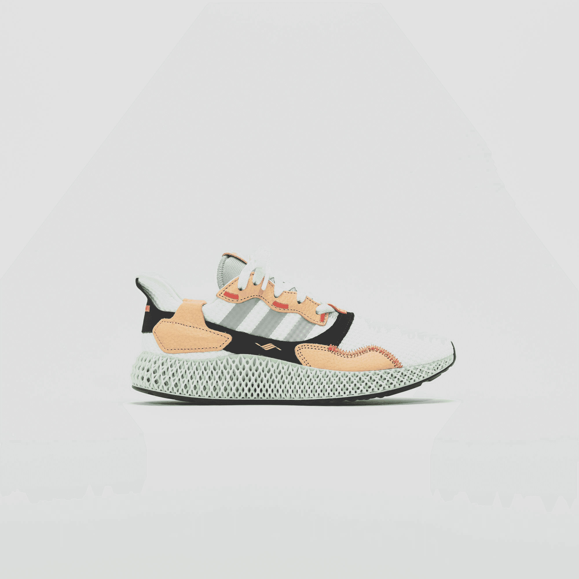adidas Consortium x Hender Scheme ZX 4000 4D - White / Tan — Image 4