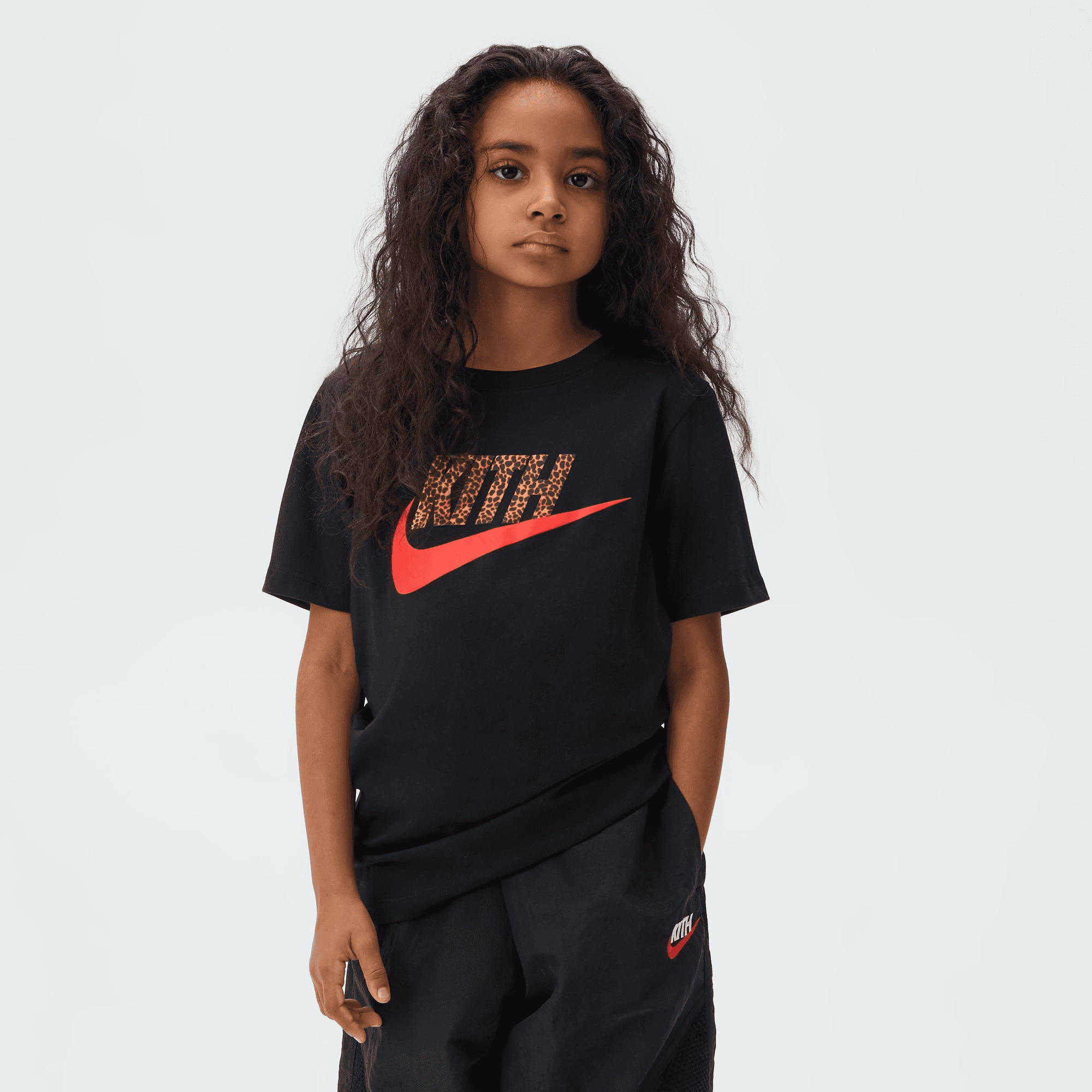 Kith Kids for Nike Cheetah Tee - Black — Image 4