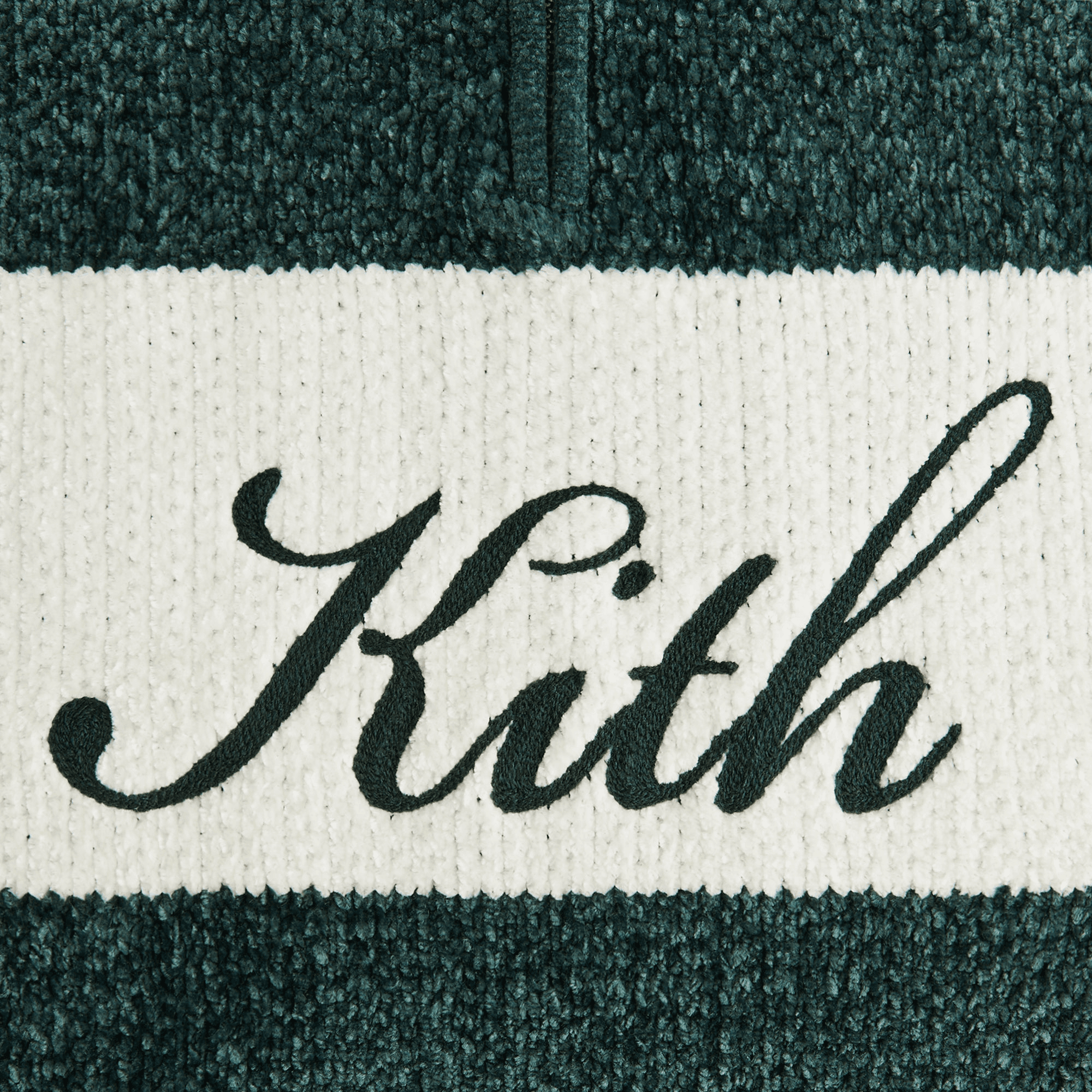 Kith Women Hunter II Chenille Script Quarter Zip - Stadium — Image 3