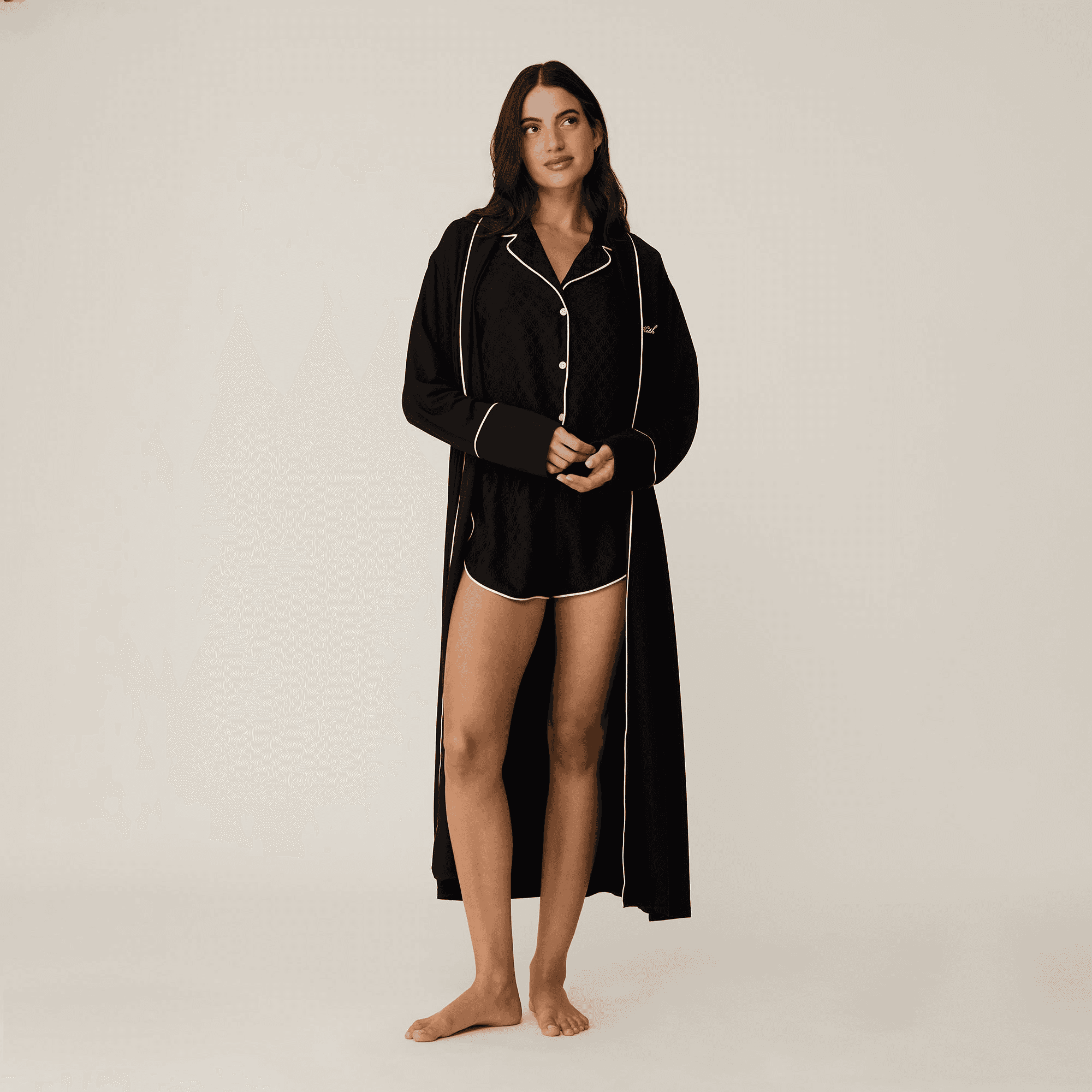 Kith Women Modal Robe - Black — Image 5