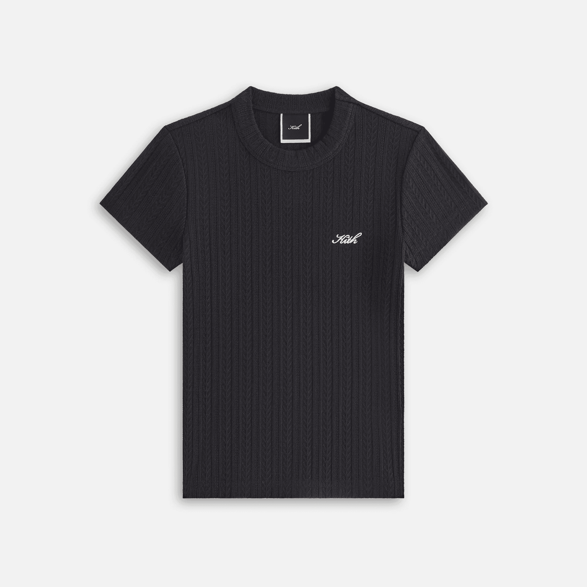 Kith Women Mulberry IV Pointelle Tee - Black — Image 5