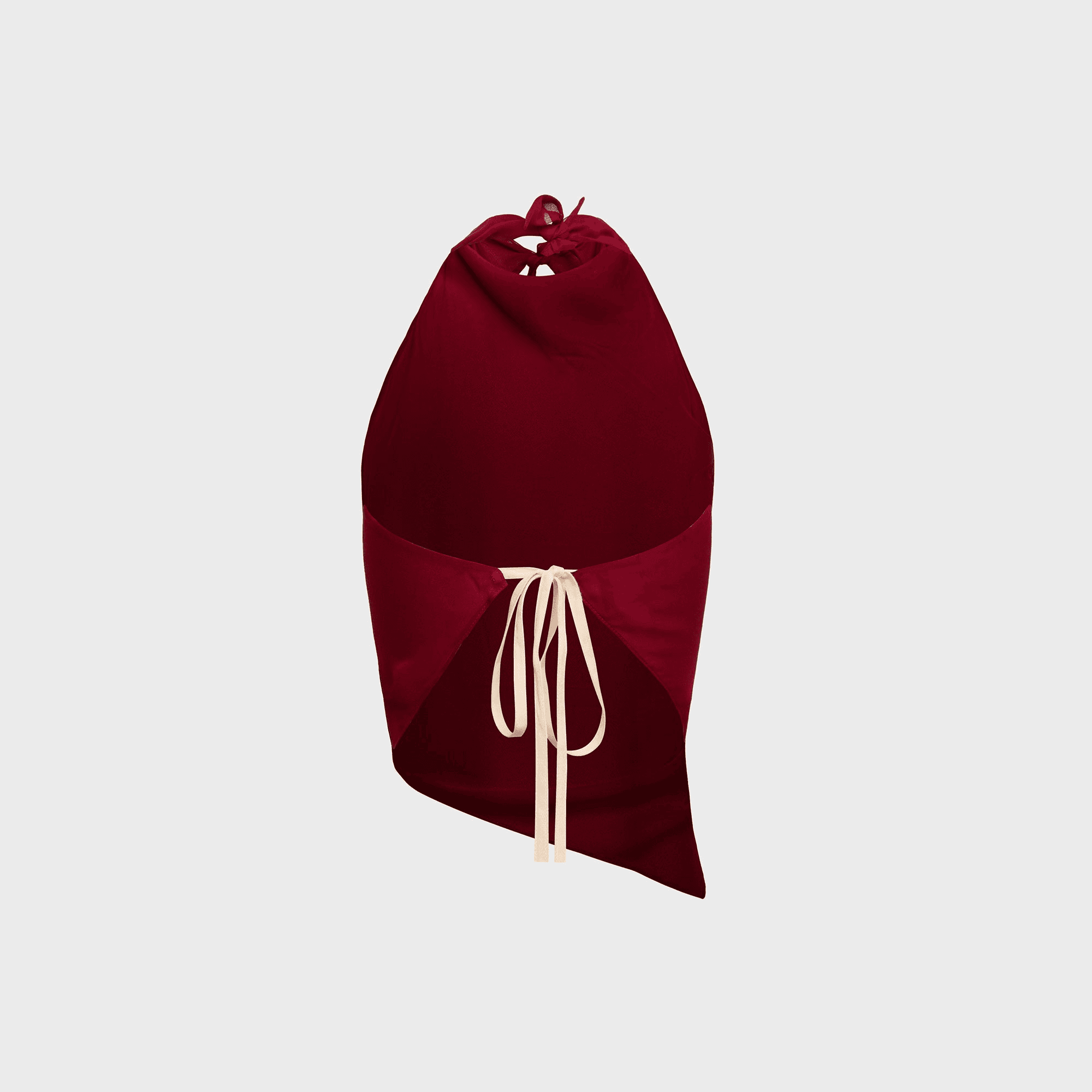 Tae Park Sheer Kite Top - Wine — Image 3