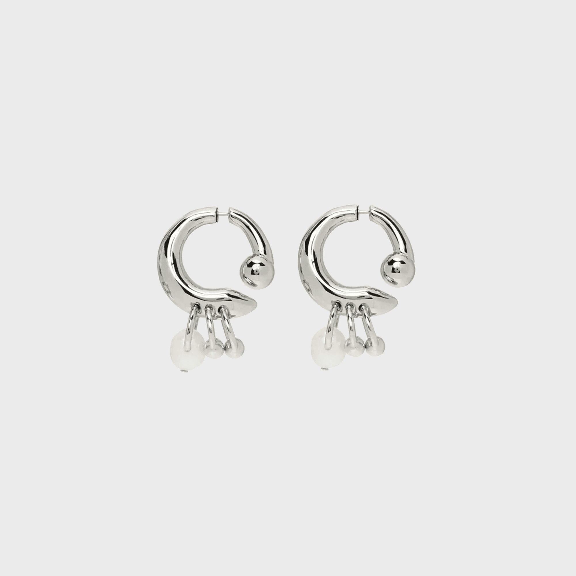 ARSN Two Truths and a Lie Hoops - Silver / Pearl
