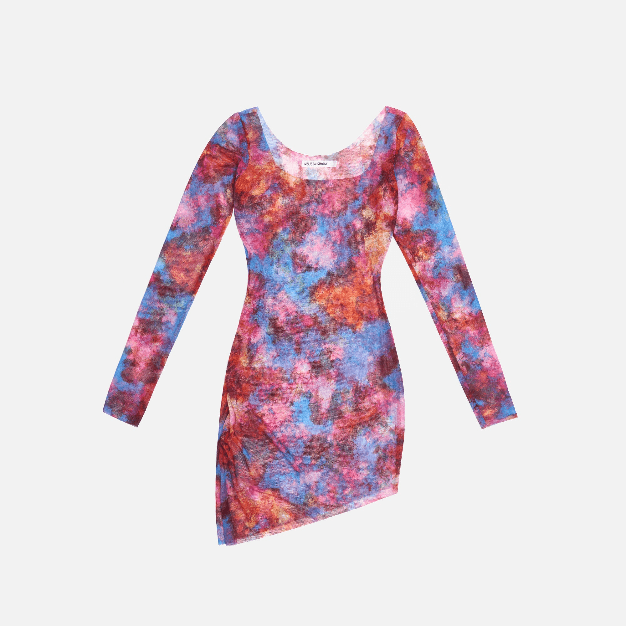 Melissa Simone Yanis Mini Mesh Dress - Multi - Image 1