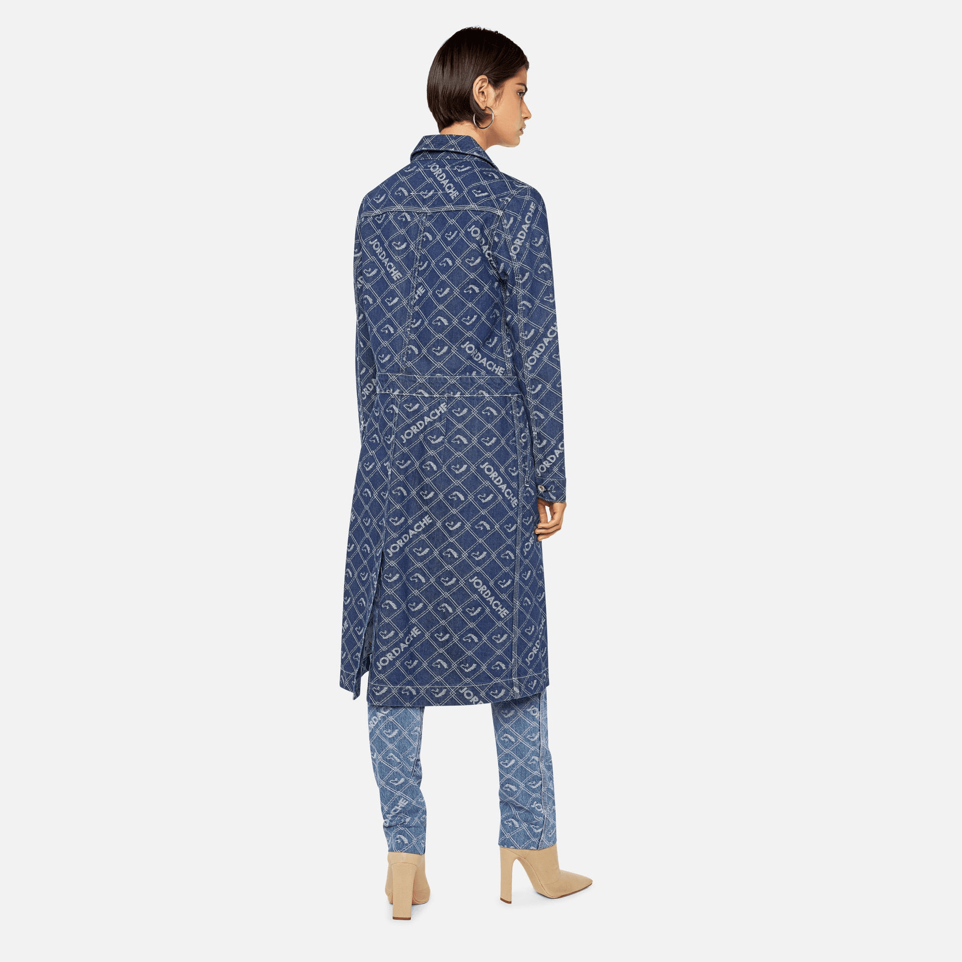 Jordache Duster Jacket - Medium Stone — Image 4