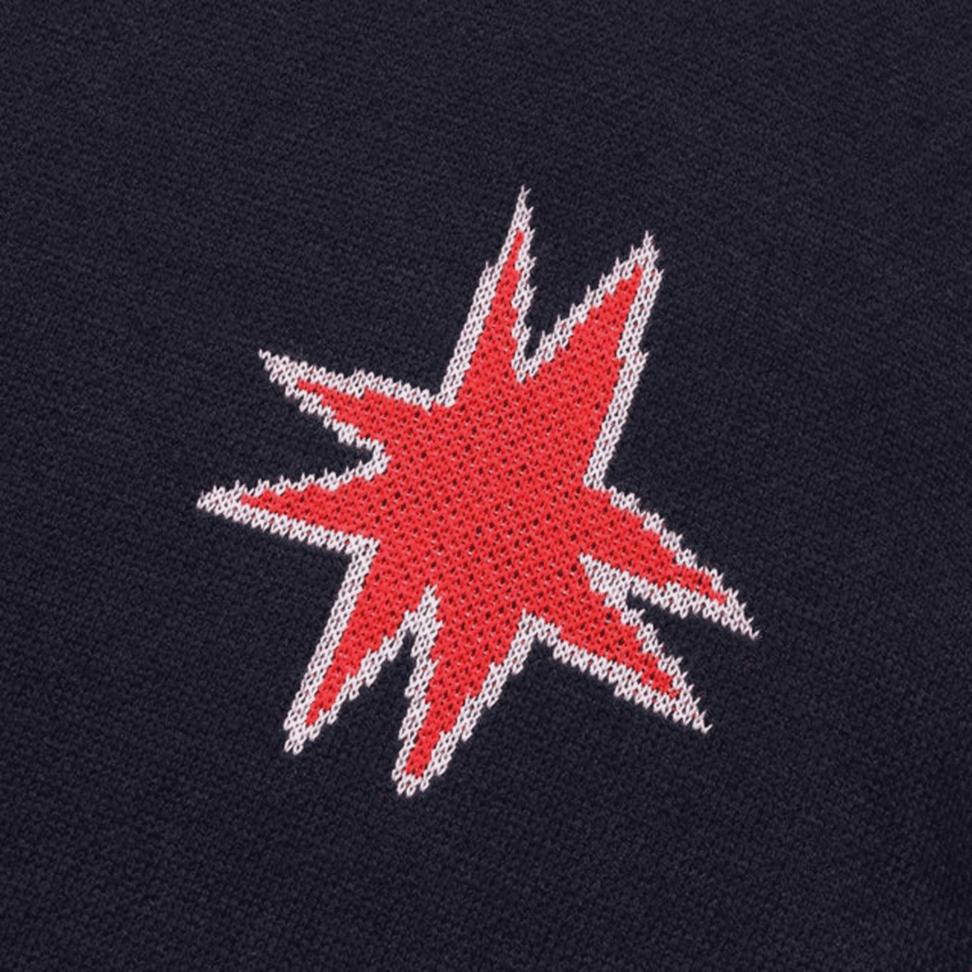 Metalwood Kiki Zip Knit Long Sleeve Polo - Navy — Image 2