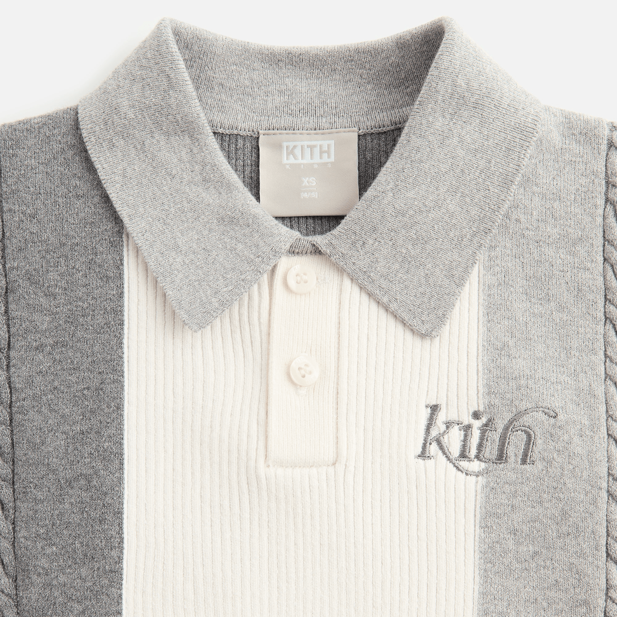 Kith Kids Tilden Polo - Heather Grey — Image 2