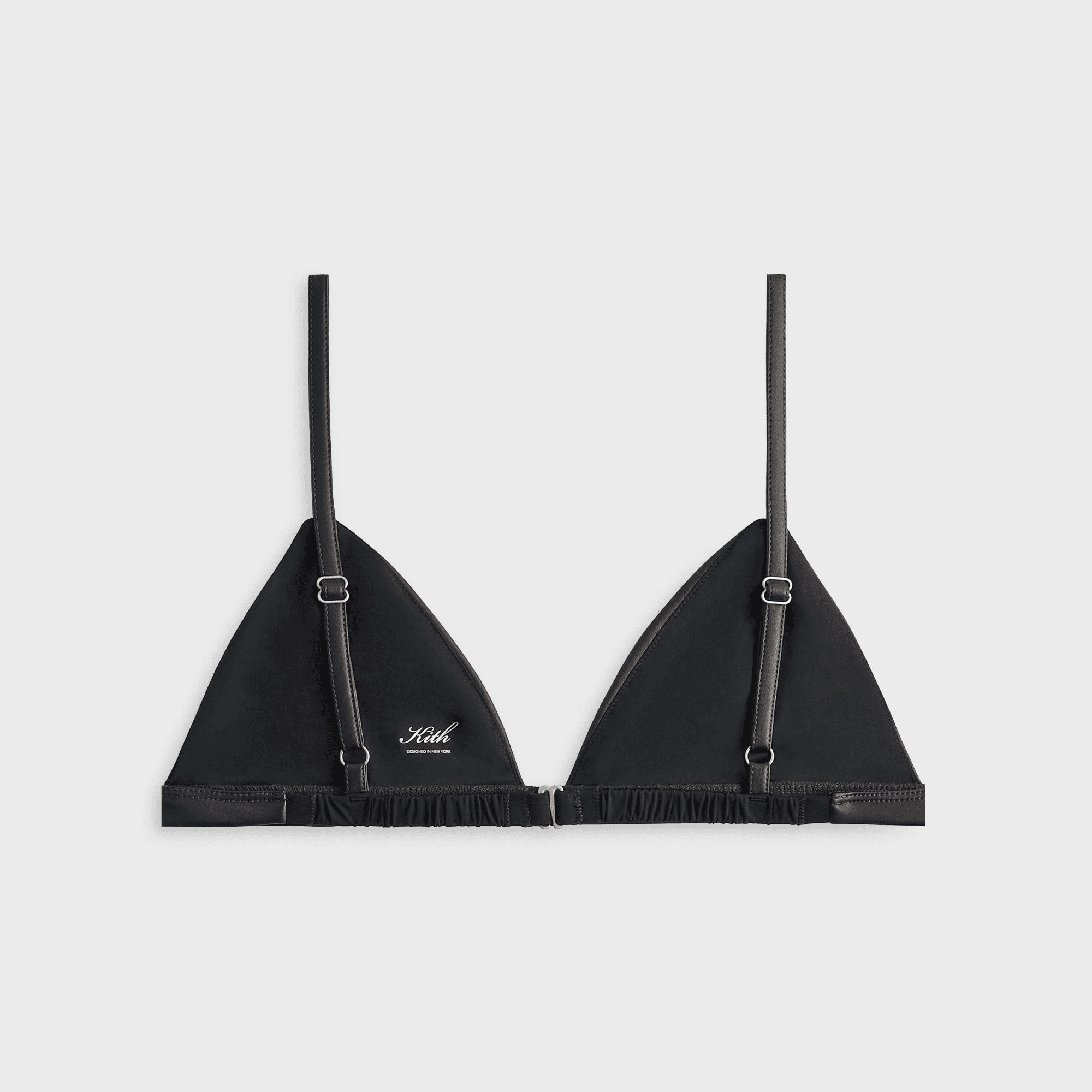 Lisa for Kith Women Braelyn Faux Leather Bra - Black — Image 5