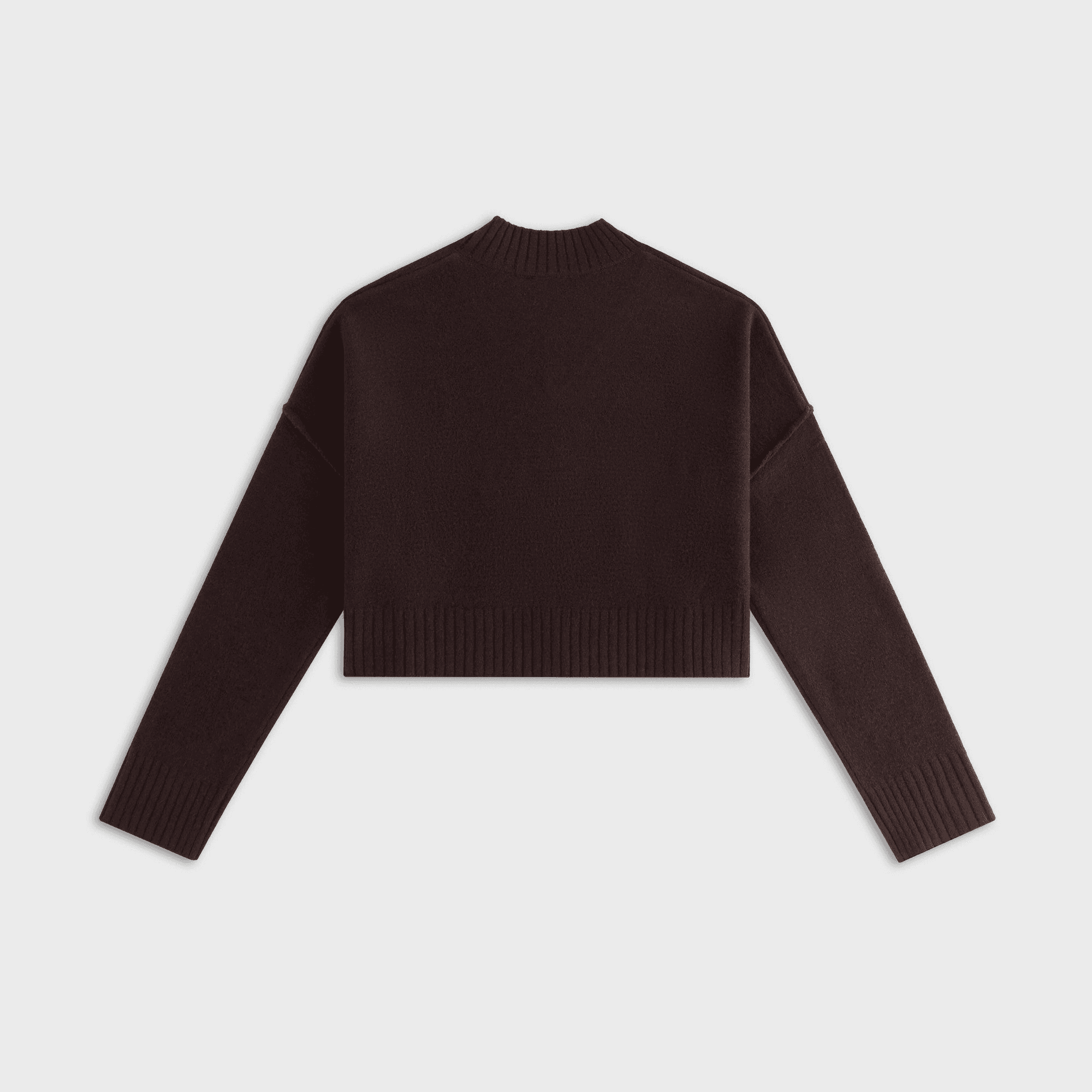 Kith Women Anja Cropped V-Neck Sweater - Incognito — Image 4