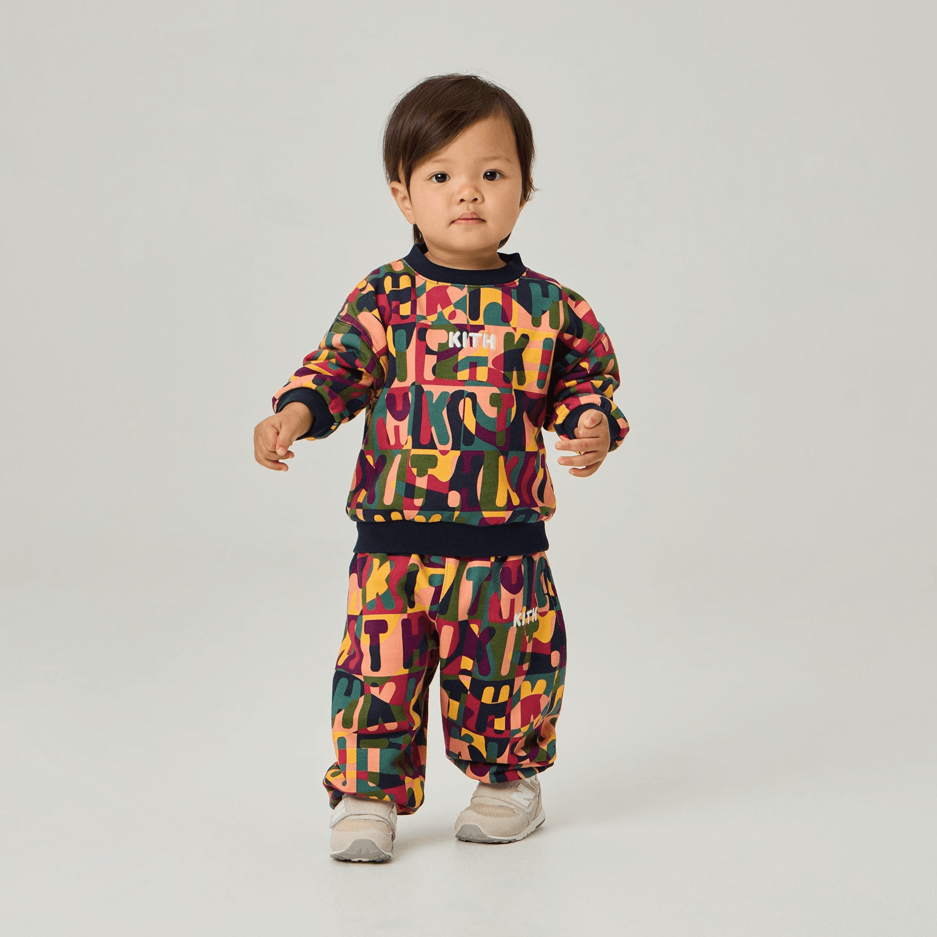 Kith Baby Printed Monogram Nelson Crewneck Sweatshirt - Nocturnal — Image 6