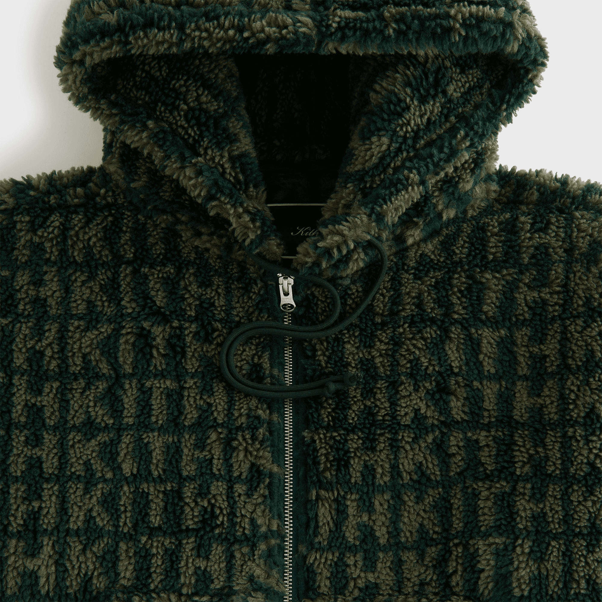 Kith Women Sylas Sherpa Monogram Zip Hoodie - Stadium — Image 2