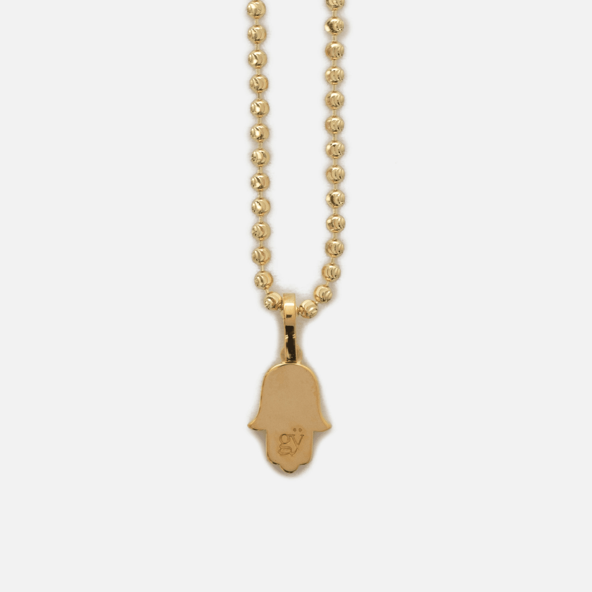 Greg Yuna Hamsa Pendant Necklace - Yellow Gold — Image 2