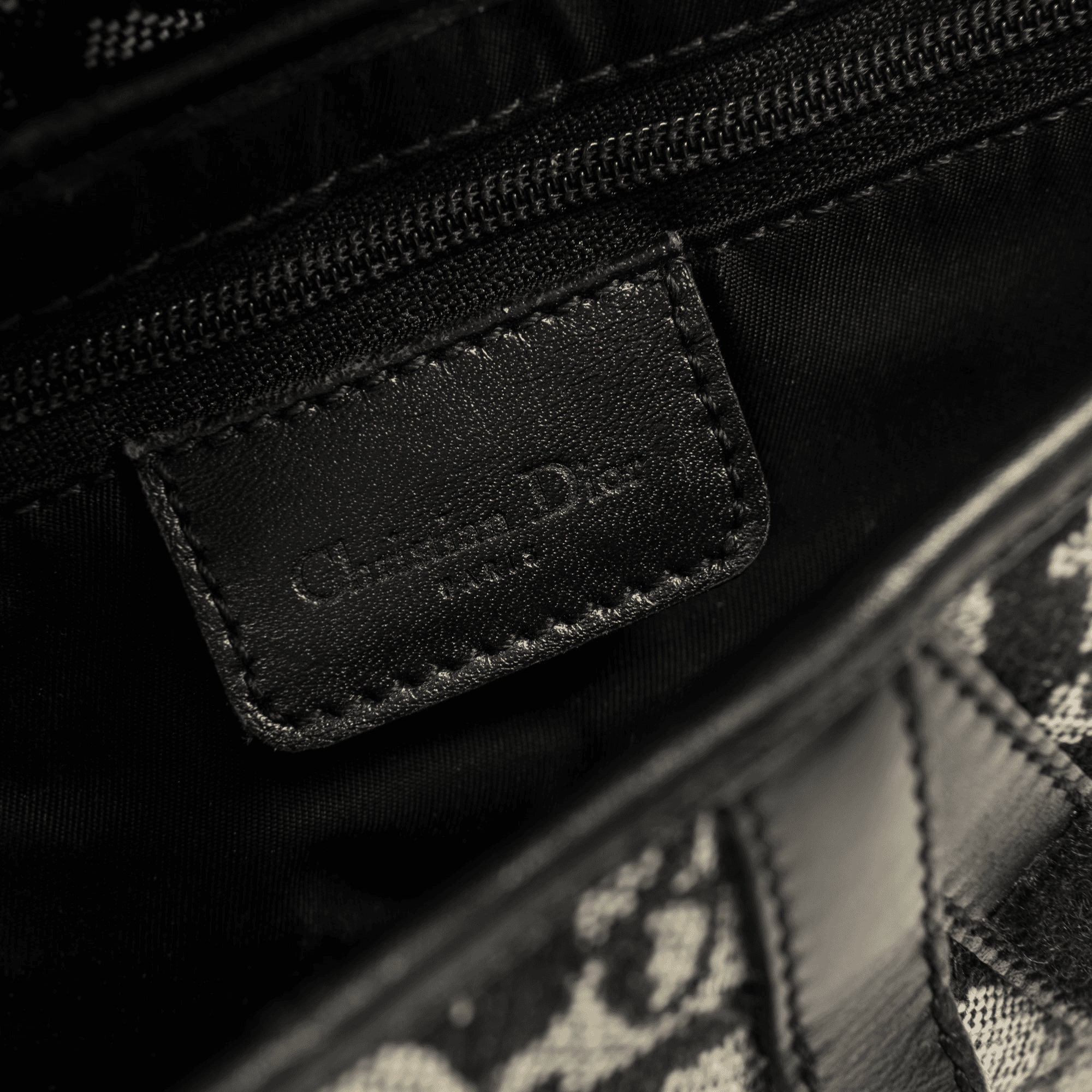 Dior Oblique Saddle Bag - Black — Image 3