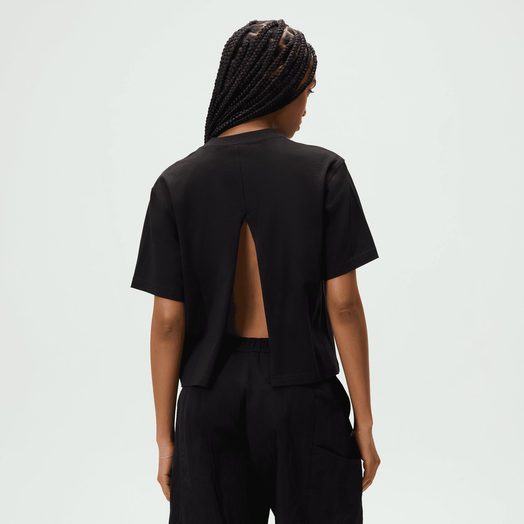 Kith Women Syril Split Back Tee - Black — Image 5
