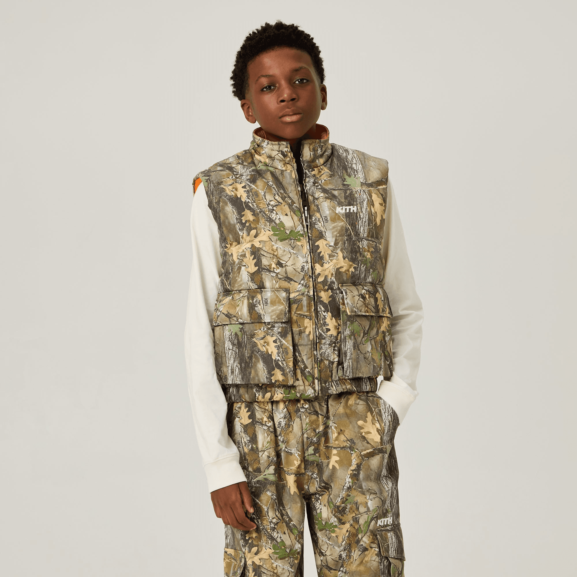 Kith Kids Reversible Puffer Vest - Earth — Image 4