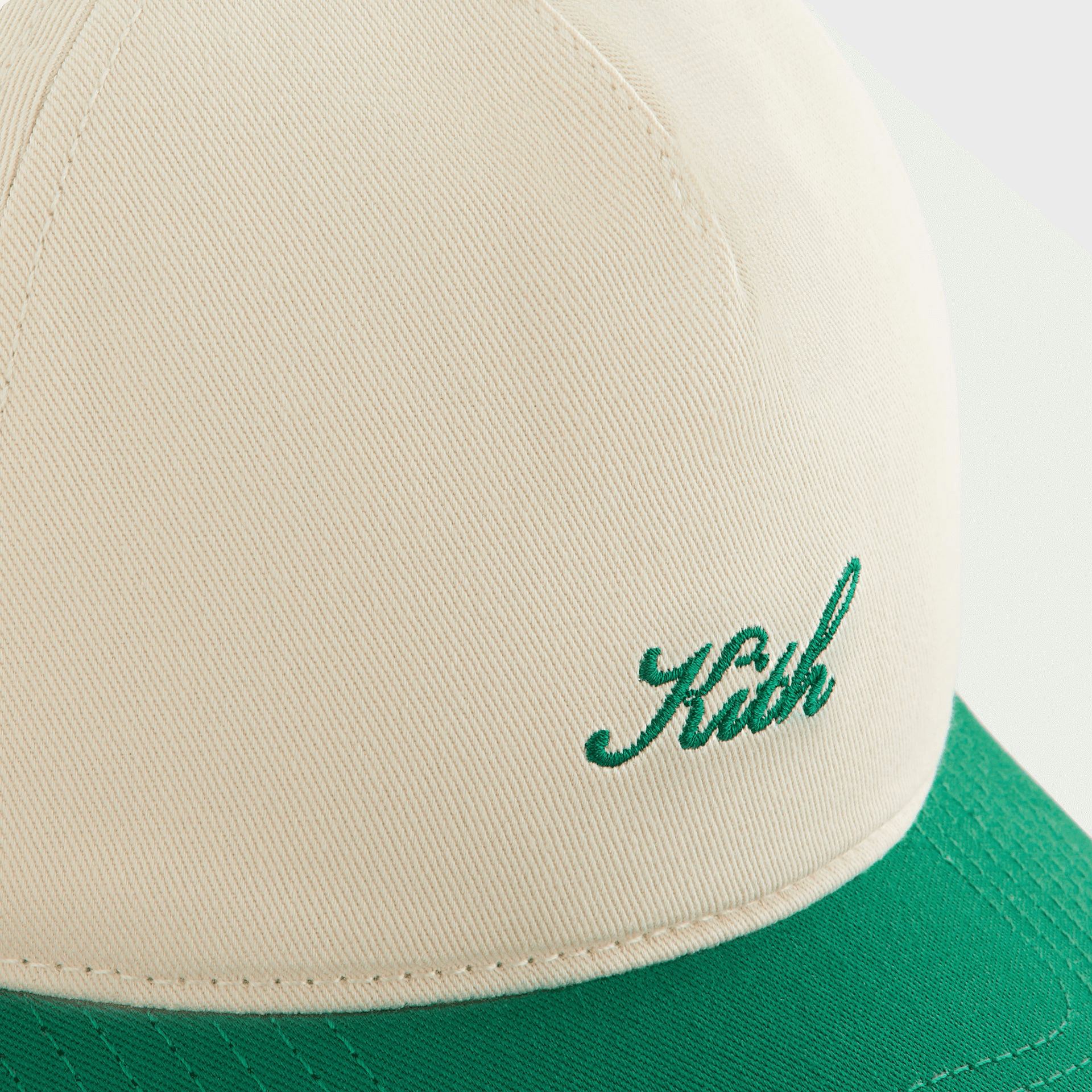 Kith Women Two-Tone Cotton Twill Pinch Crown Cap - Newt — Image 2