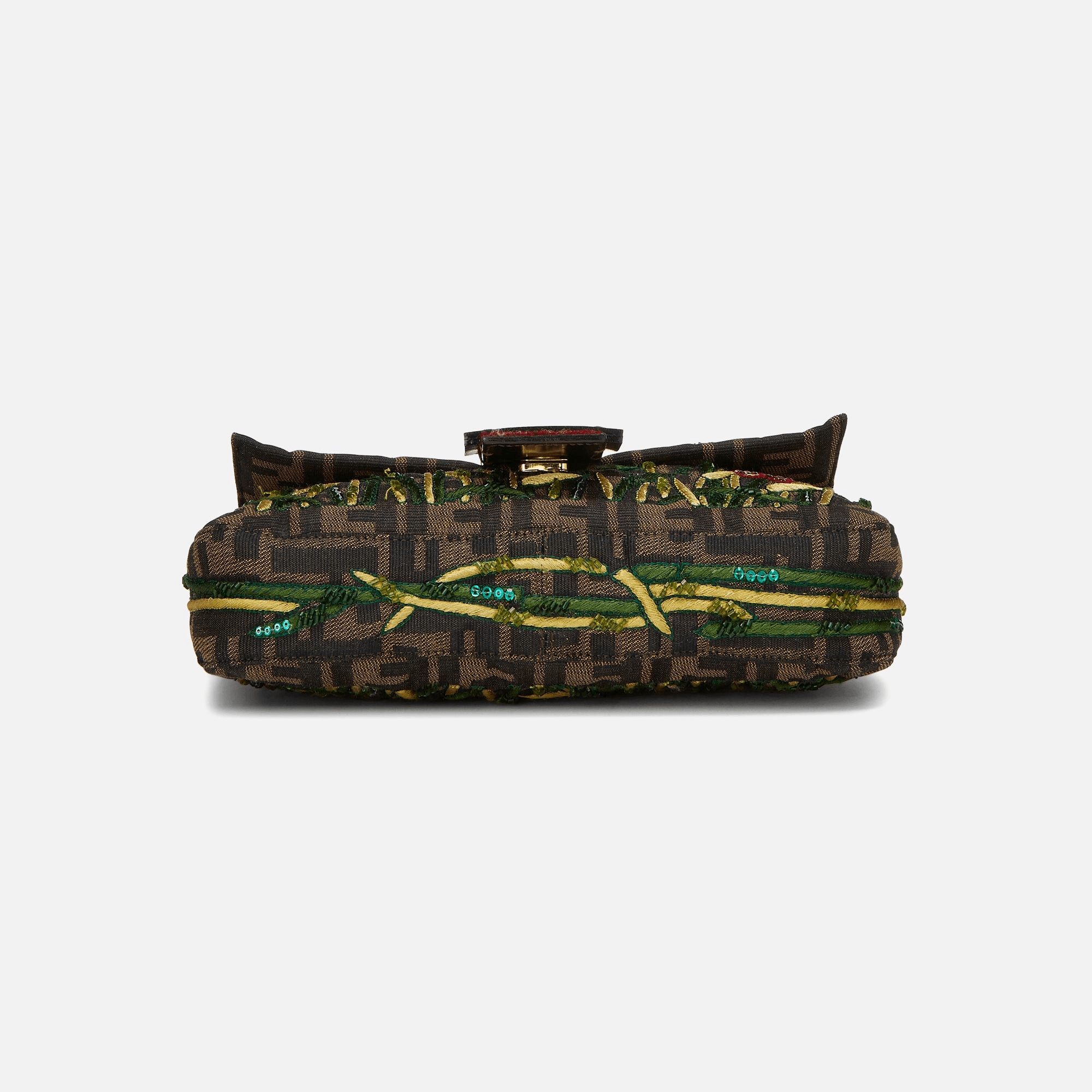 WGACA Fendi Embroidered Baguette - Red — Image 3