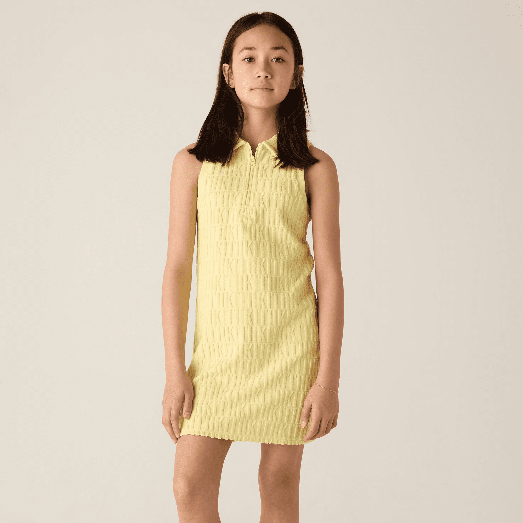 Kith Kids Monogram Terry Polo Dress - Ray — Image 4