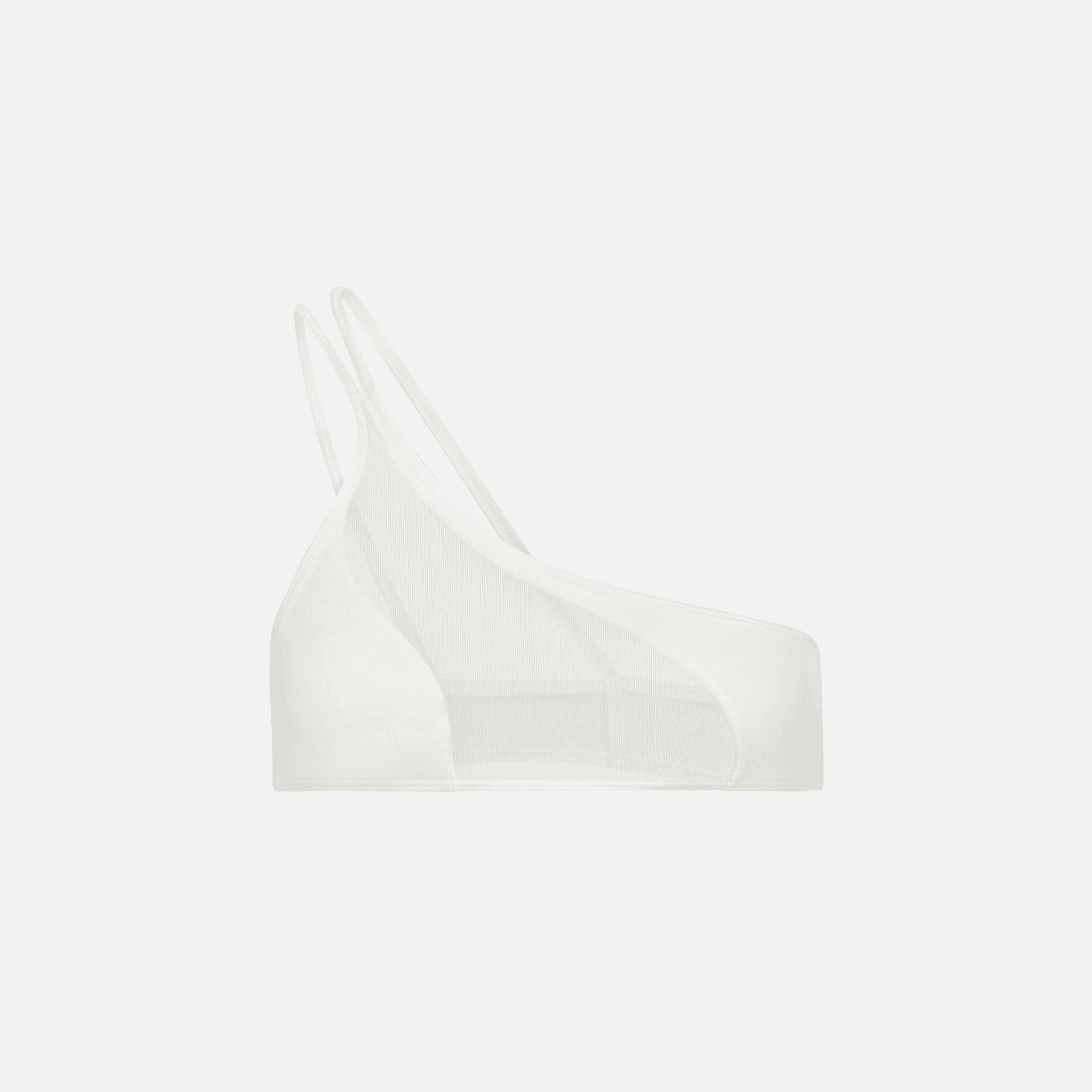 Adam Selman Waves Asymmetrical Bikini Top - White — Image 2