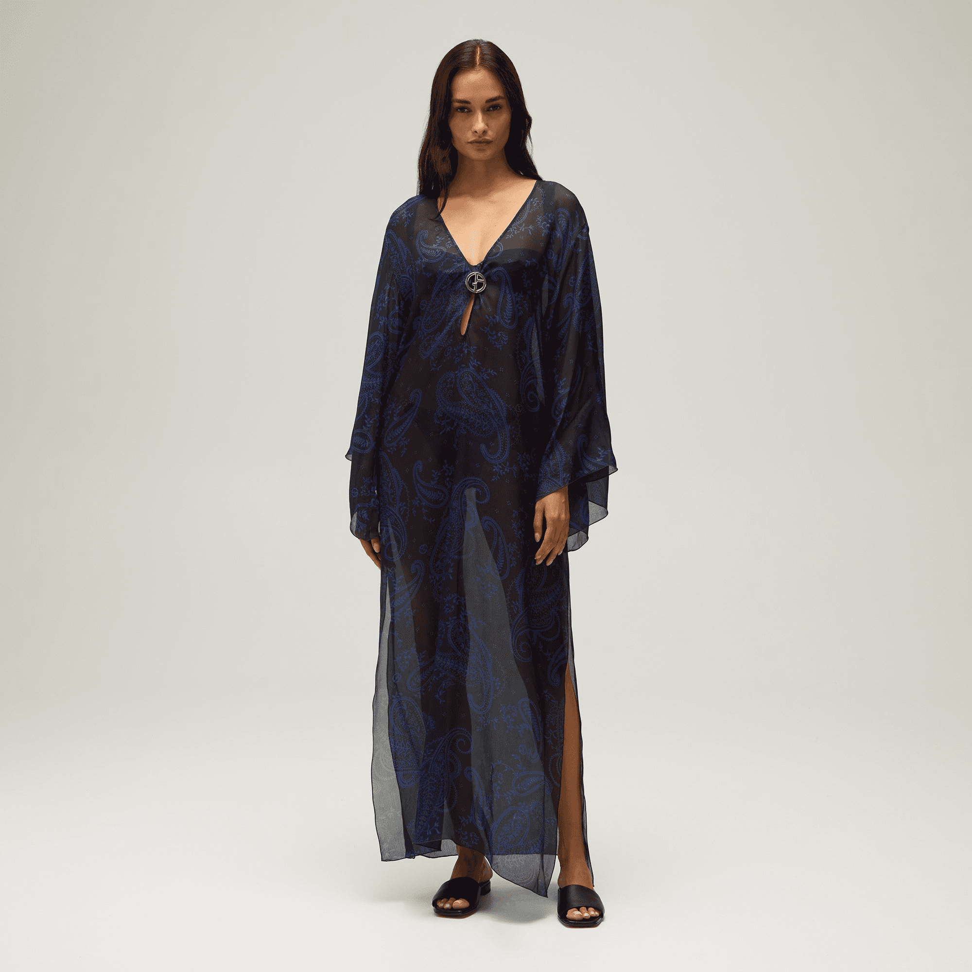 Giorgio Armani & Kith Women Silk Cover Up - Nocturnal — Image 5