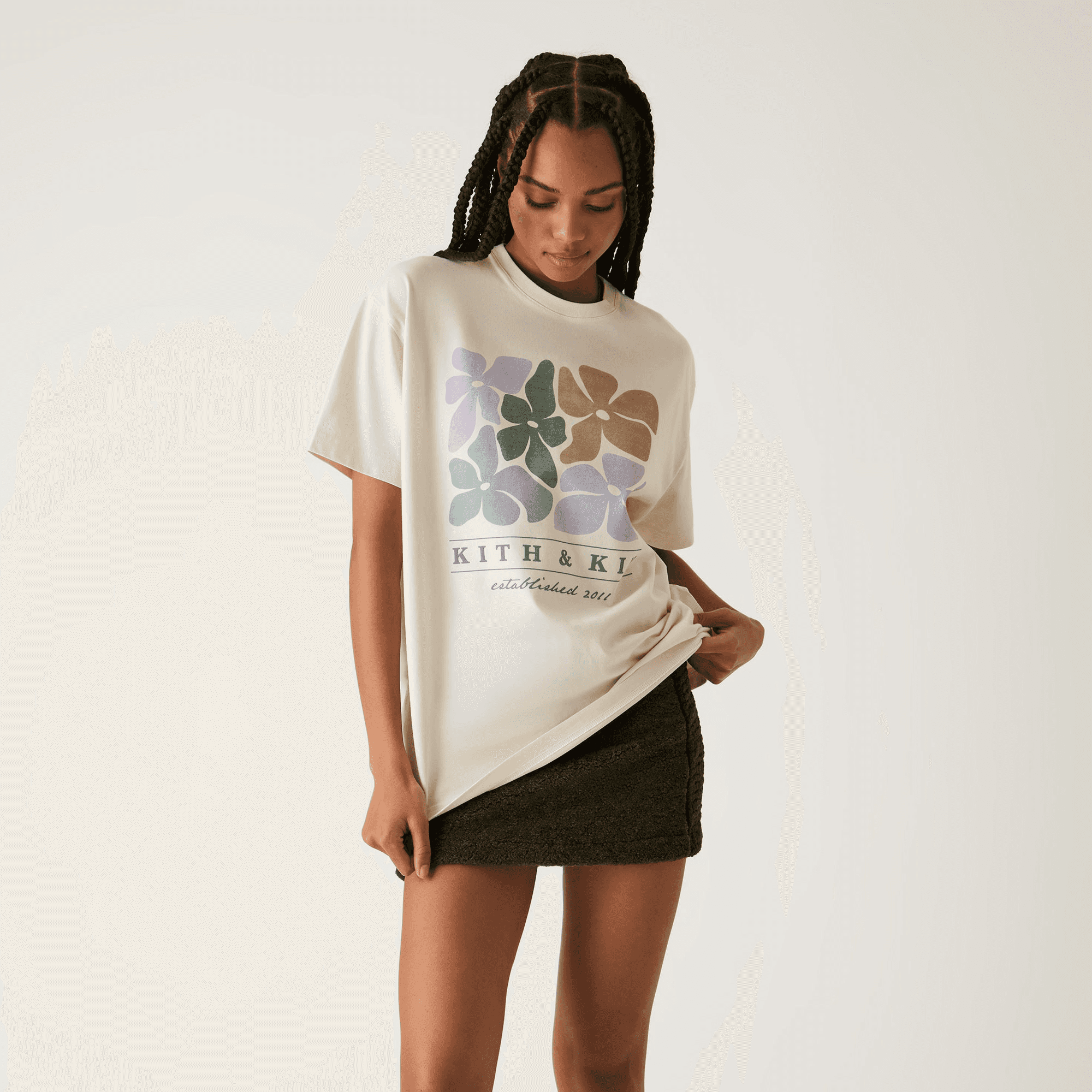 Kith Women Kith & Kin Floral Vintage Tee - Muslin — Image 4