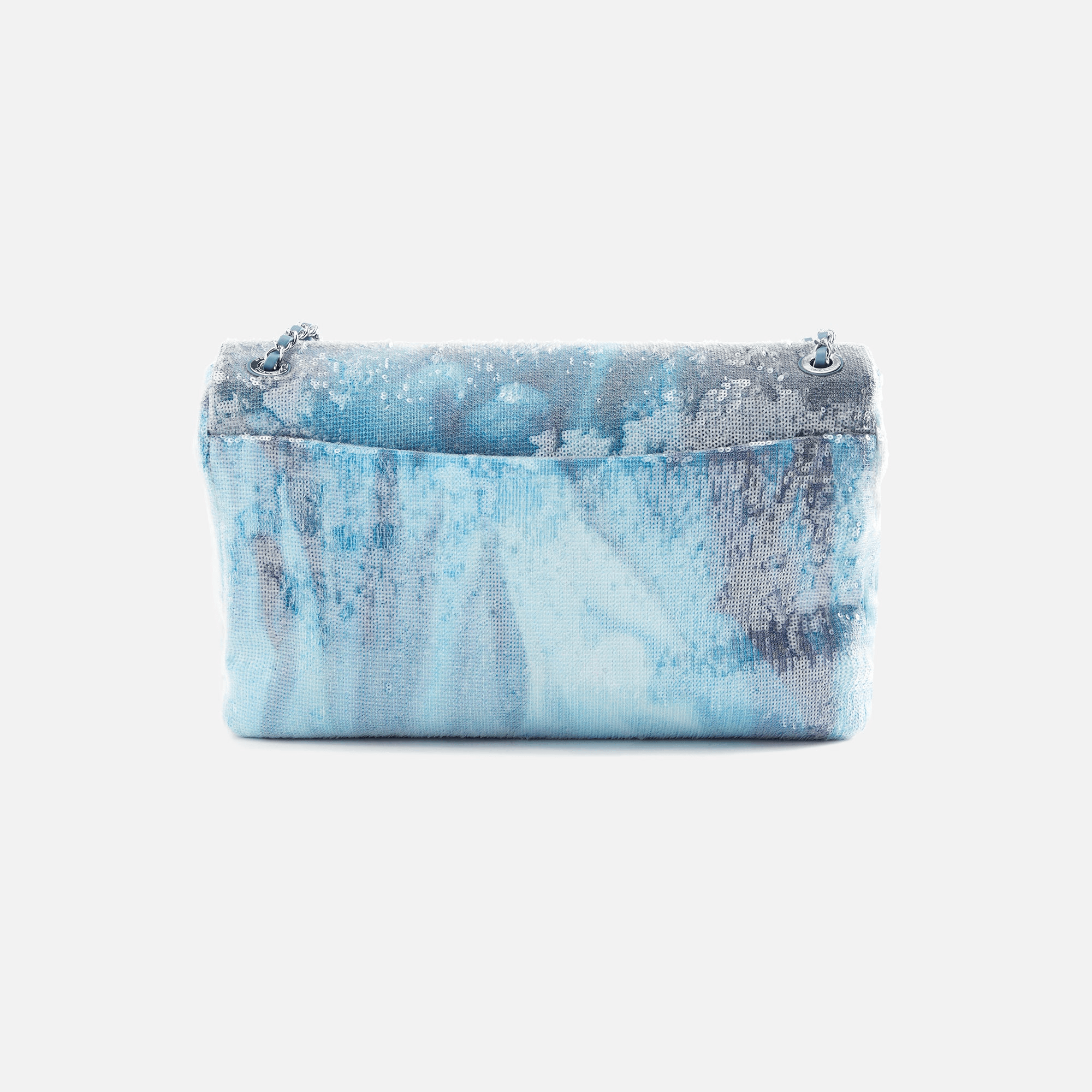 WGACA Chanel Sequin Waterfall XL Flapbag - Blue — Image 2