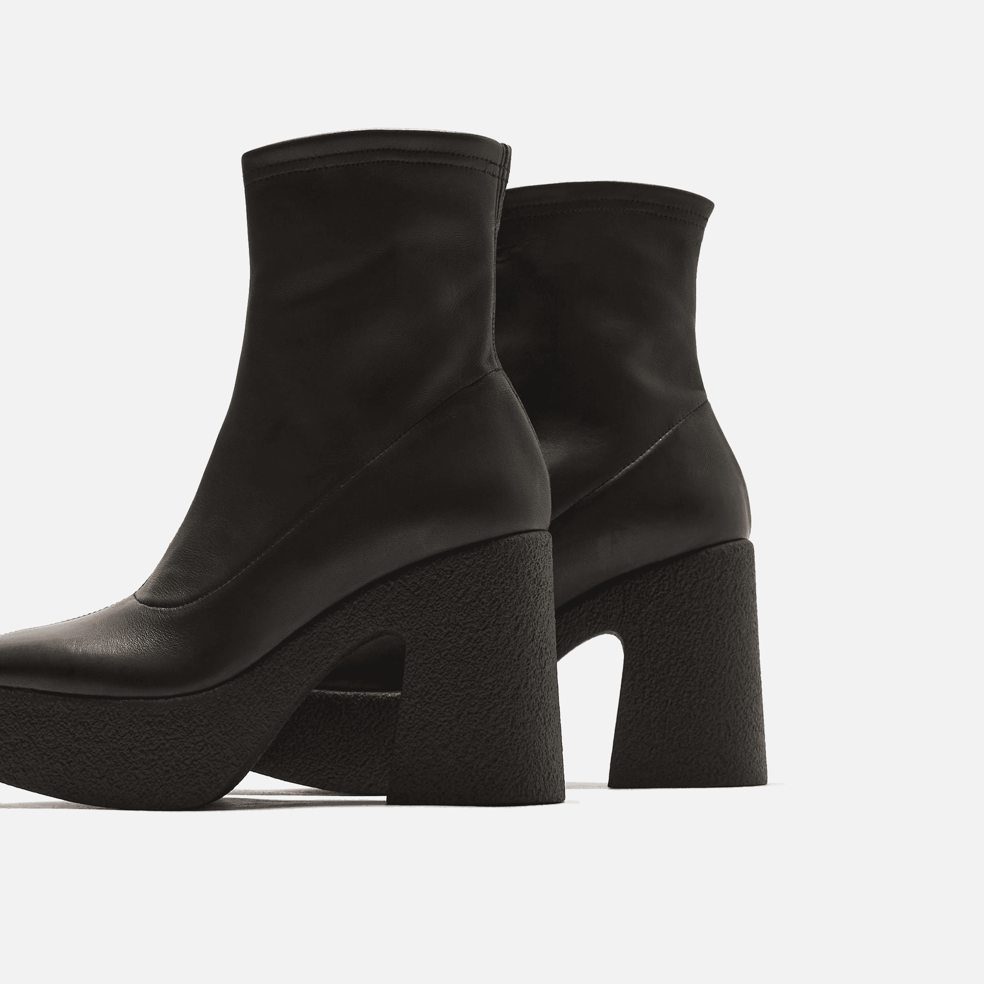 Brother Vellies WMNS Empire Platform Leather Boot - Midnight — Image 2