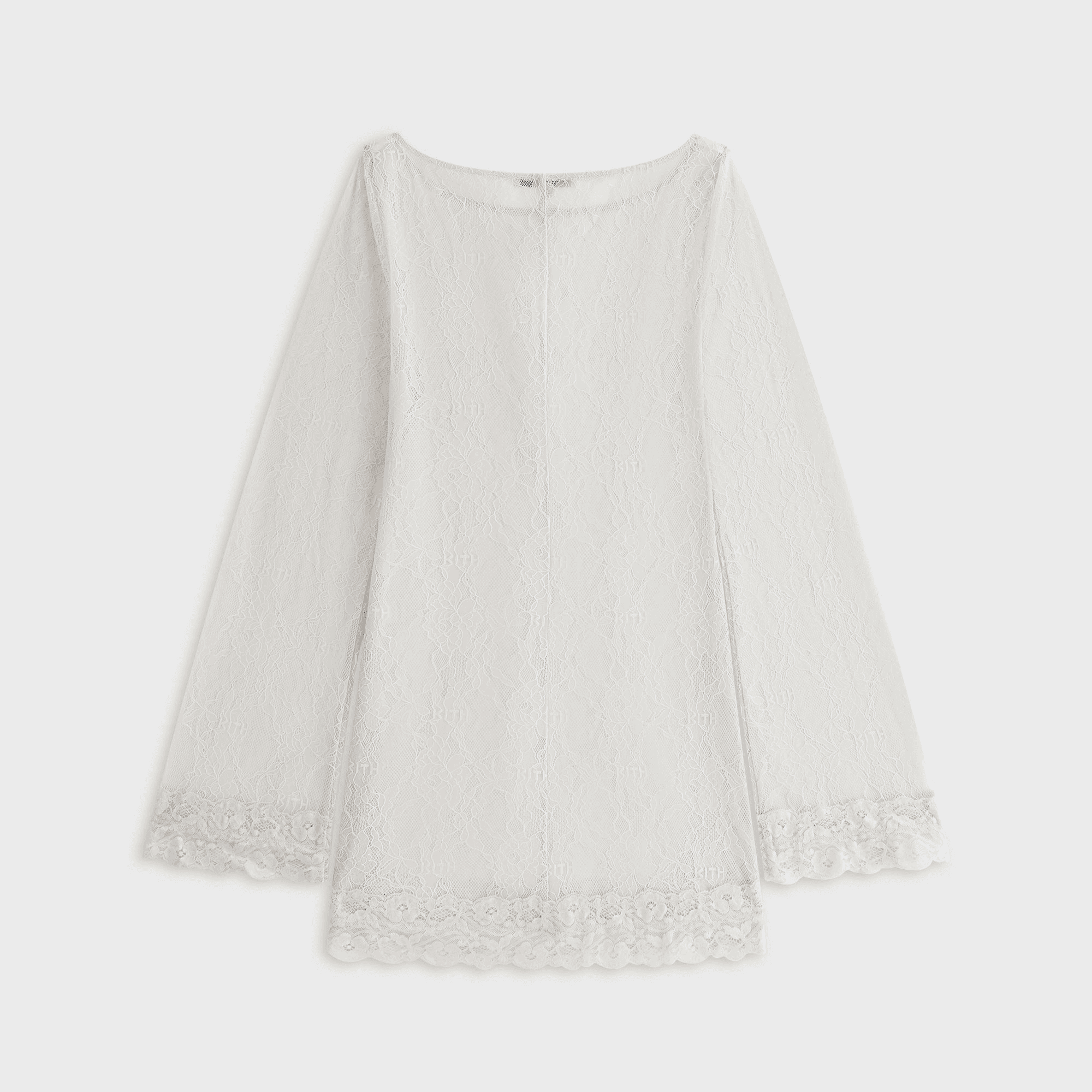 Lisa for Kith Women Odette Lace Mini Dress - Tin — Image 5