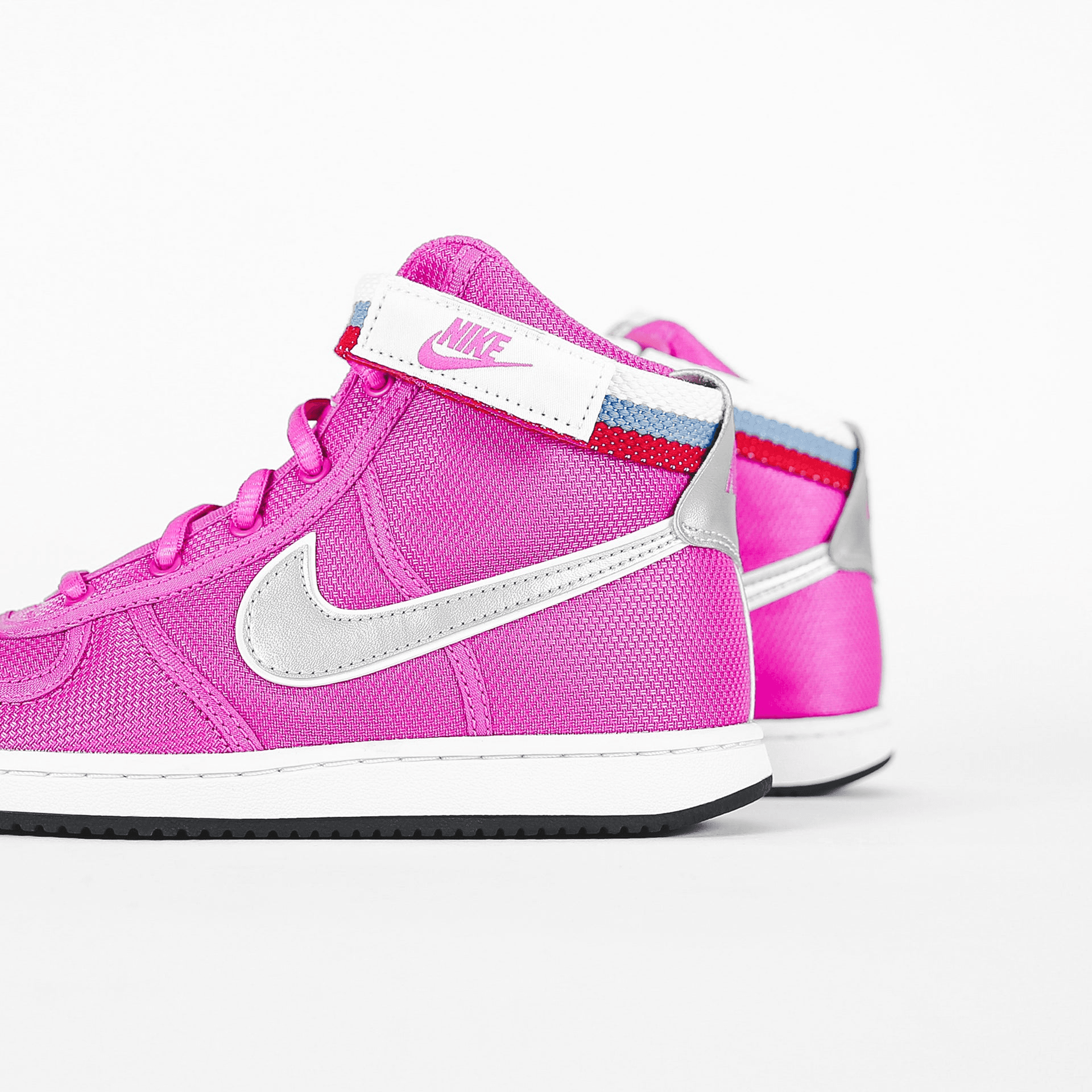 Nike Grade School Vandal High Supreme Fuchsia - Black / Metallic Silver — Image 2