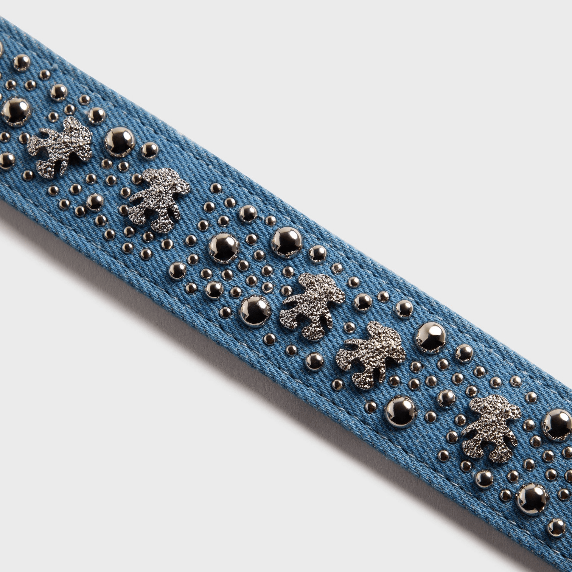 Veneda Carter Teddy Studded Belt - Light Wash — Image 2