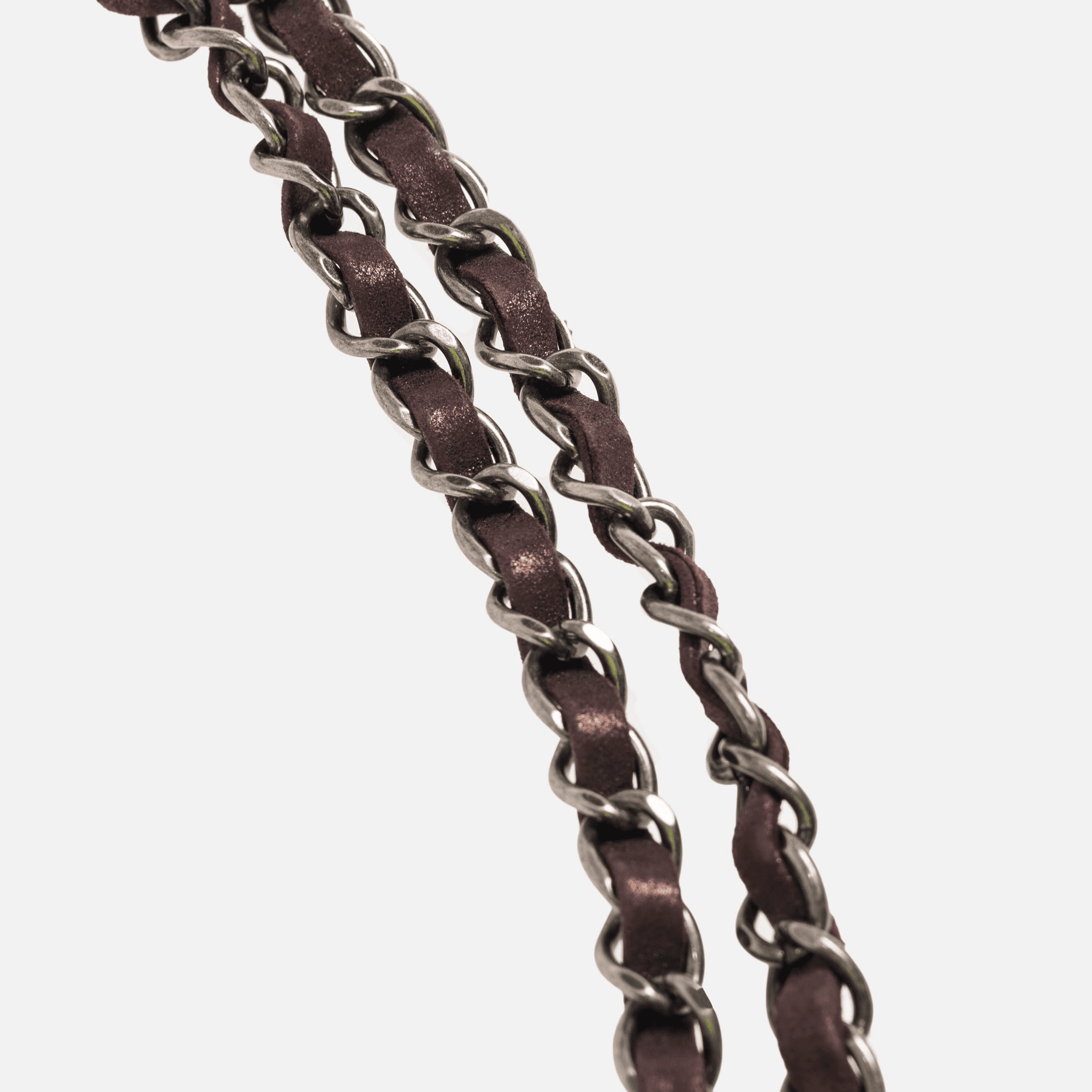 Chanel Sequin Shoulder Bag - Burgundy — Image 5